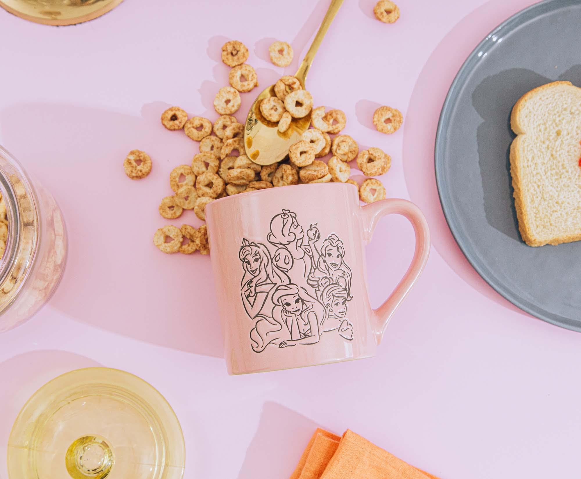Foto 6 pulgar | Taza De Cerámica Resistente A La Cera Con Forma De Princesa De Disney, Color Rosa, 414 Ml - Venta Internacional.