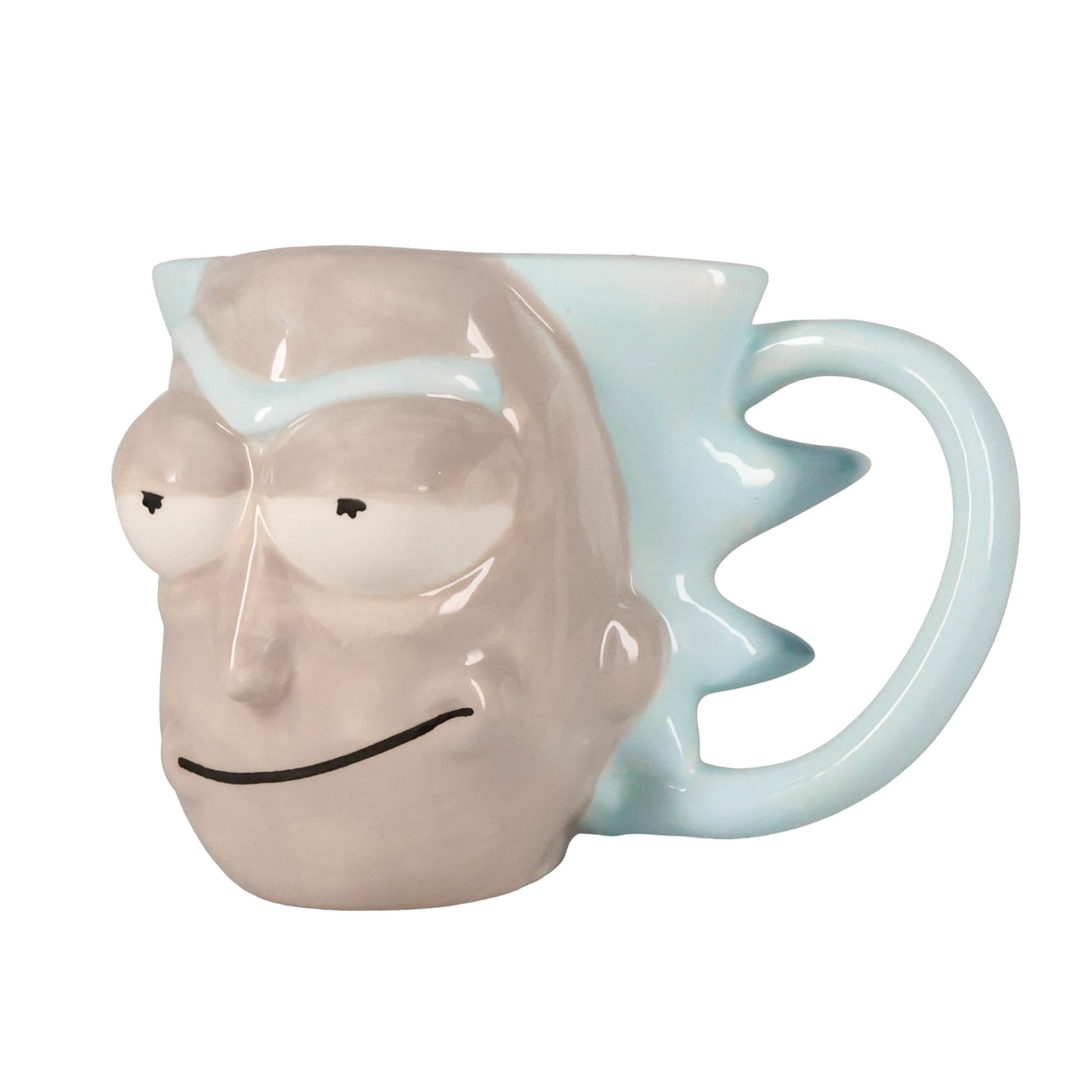 Foto 3 pulgar | Taza Plateada De Buffalo Cartoon Network Morty Rick Face, 600 Ml - Venta Internacional.