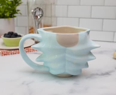 Foto 5 | Taza Plateada De Buffalo Cartoon Network Morty Rick Face, 600 Ml - Venta Internacional.