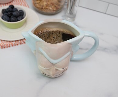 Foto 7 | Taza Plateada De Buffalo Cartoon Network Morty Rick Face, 600 Ml - Venta Internacional.