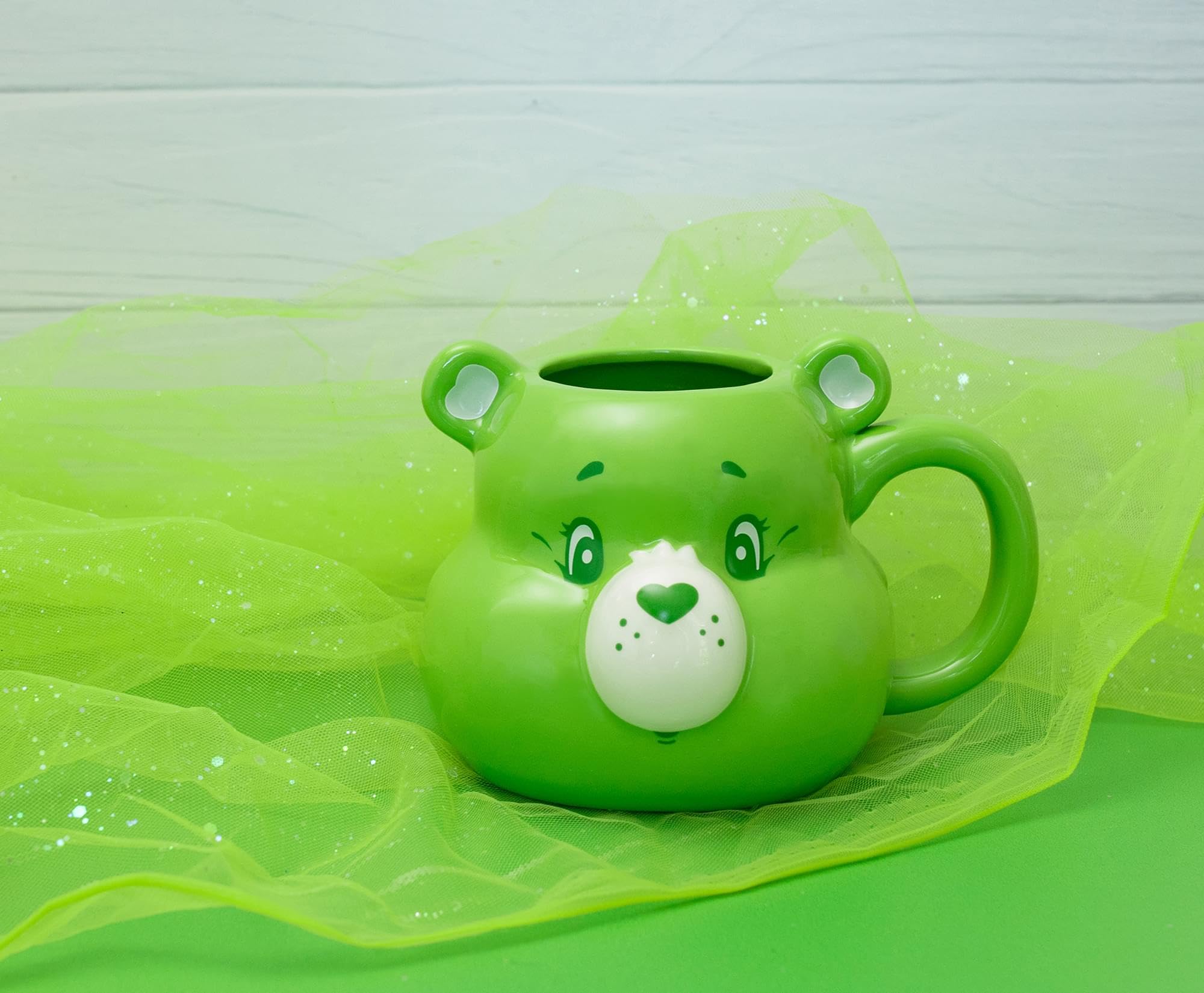 Foto 4 pulgar | Taza De Cerámica Silver Buffalo Care Bears Good Luck Bear, 590 Ml - Venta Internacional.