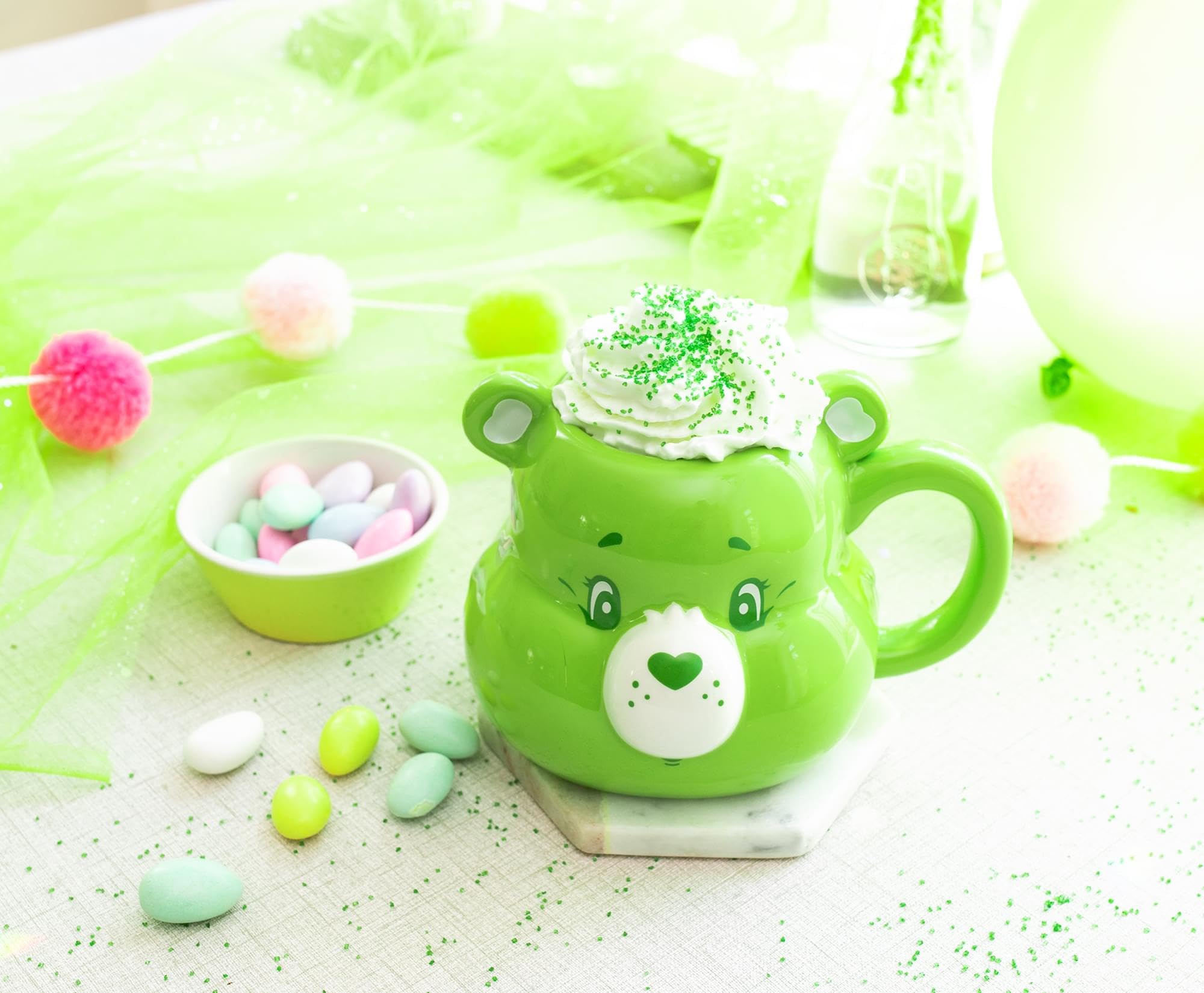 Foto 8 pulgar | Taza De Cerámica Silver Buffalo Care Bears Good Luck Bear, 590 Ml - Venta Internacional.