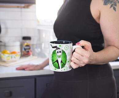 Foto 4 | Tazas De Cerámica Silver Buffalo Nightmare Before Christmas Jack 414 Ml - Venta Internacional.
