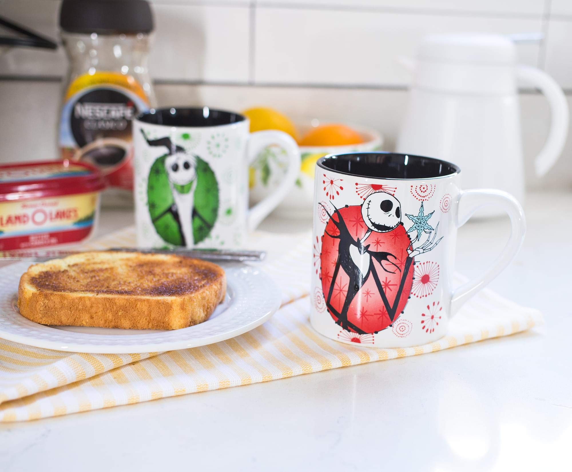Foto 6 pulgar | Tazas De Cerámica Silver Buffalo Nightmare Before Christmas Jack 414 Ml - Venta Internacional.