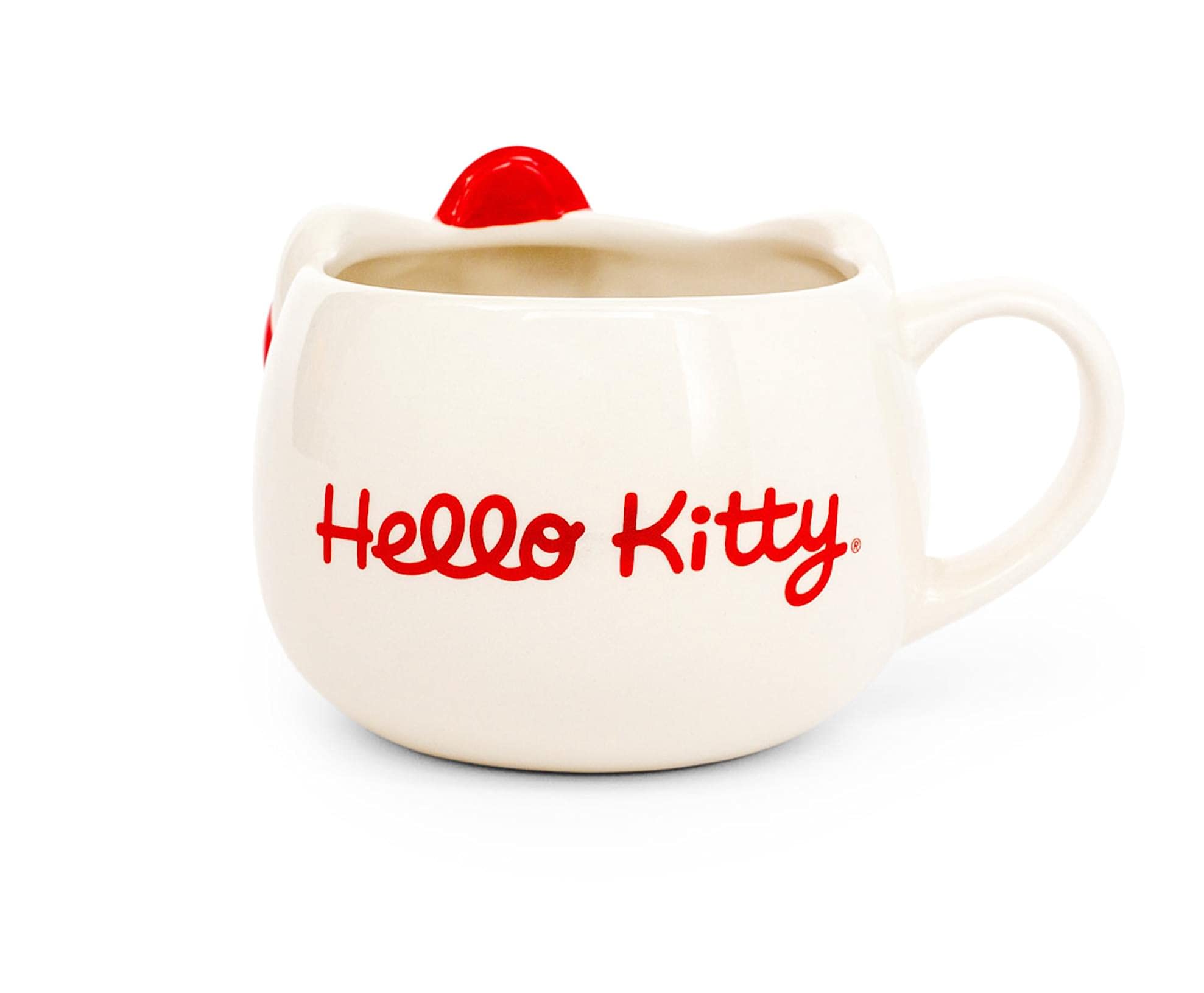Foto 3 pulgar | Taza De Cerámica Silver Buffalo Hello Kitty Face, 650 Ml - Venta Internacional.
