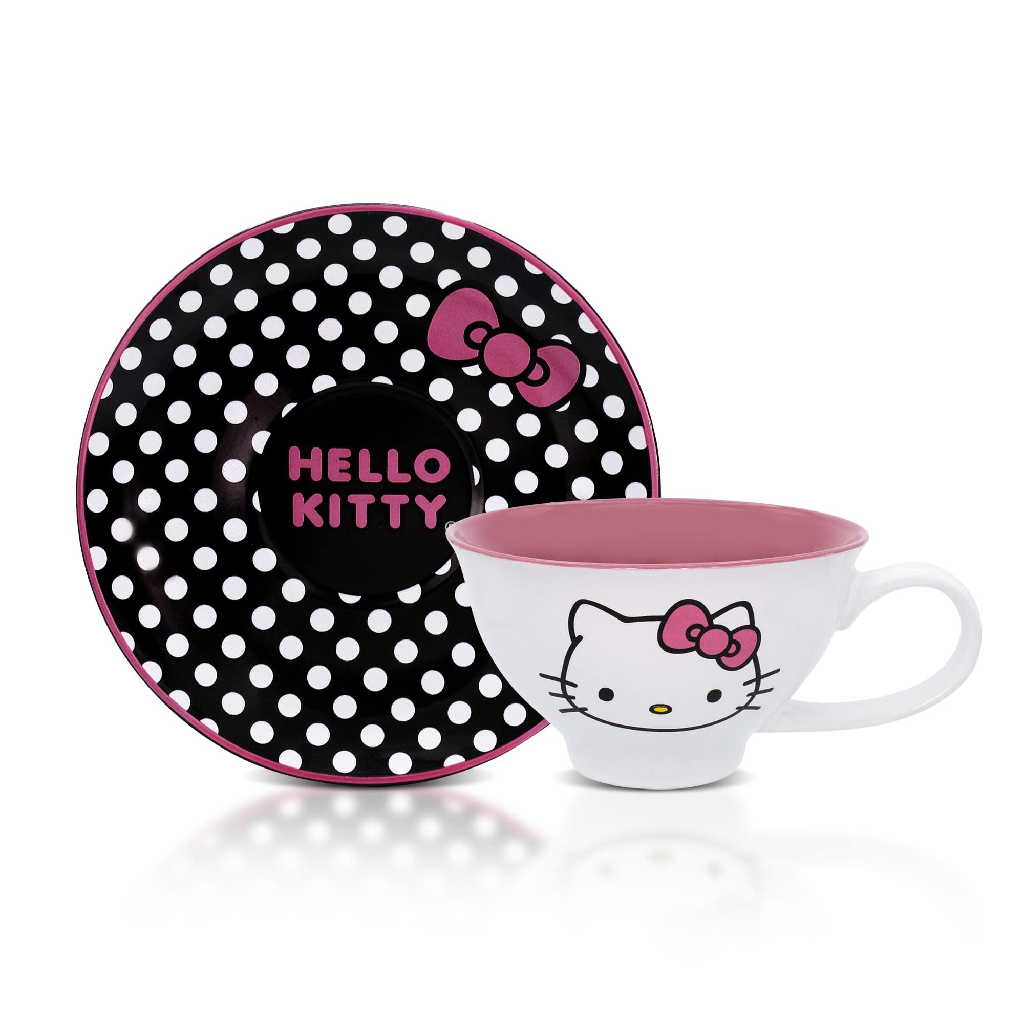 Foto 2 pulgar | Set De Taza De Té Y Platillo Sanrio Hello Kitty Ceramic 350 Ml - Venta Internacional.