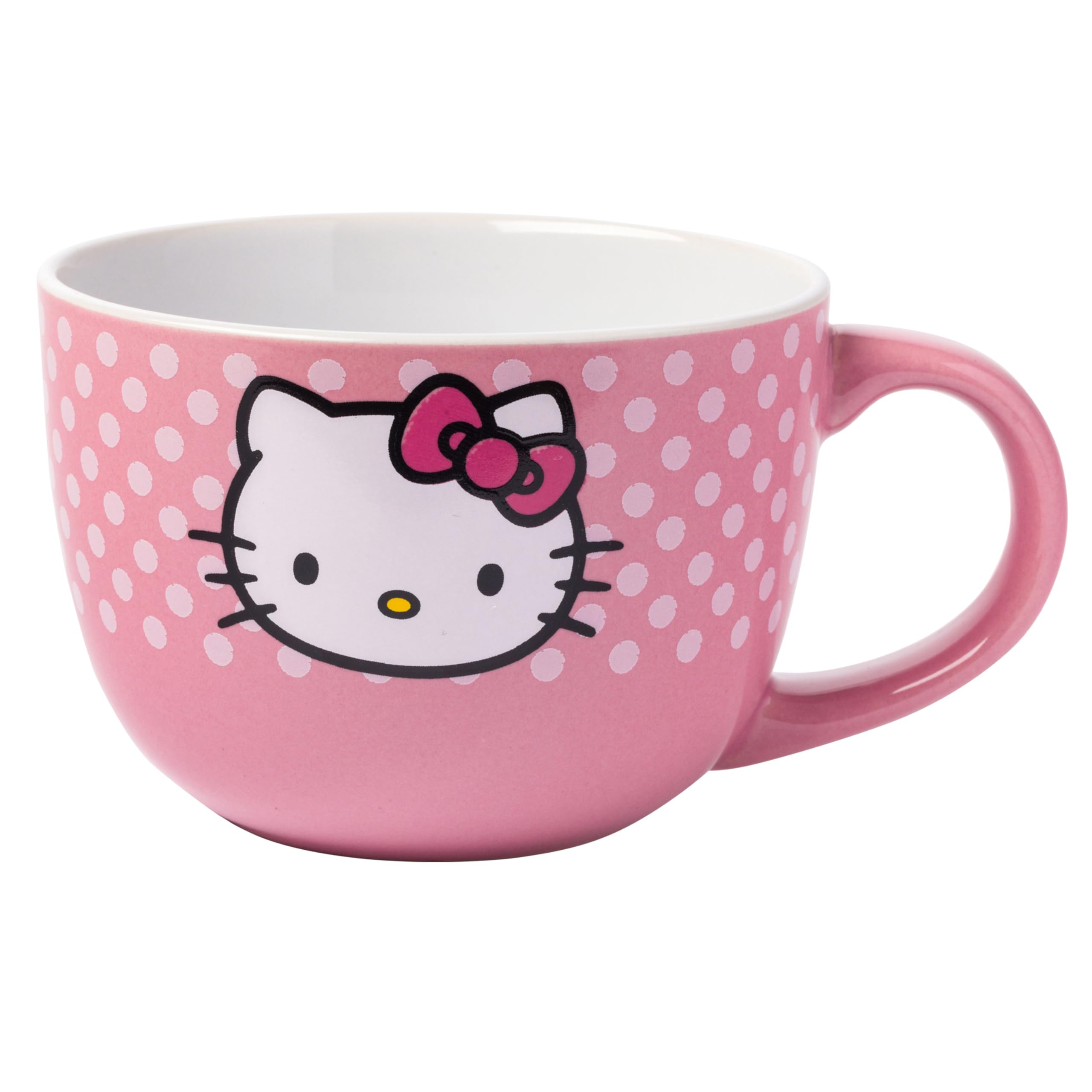 Taza De Sopa Silver Buffalo Sanrio Hello Kitty, Cerámica, 700 Ml - Venta Internacional.