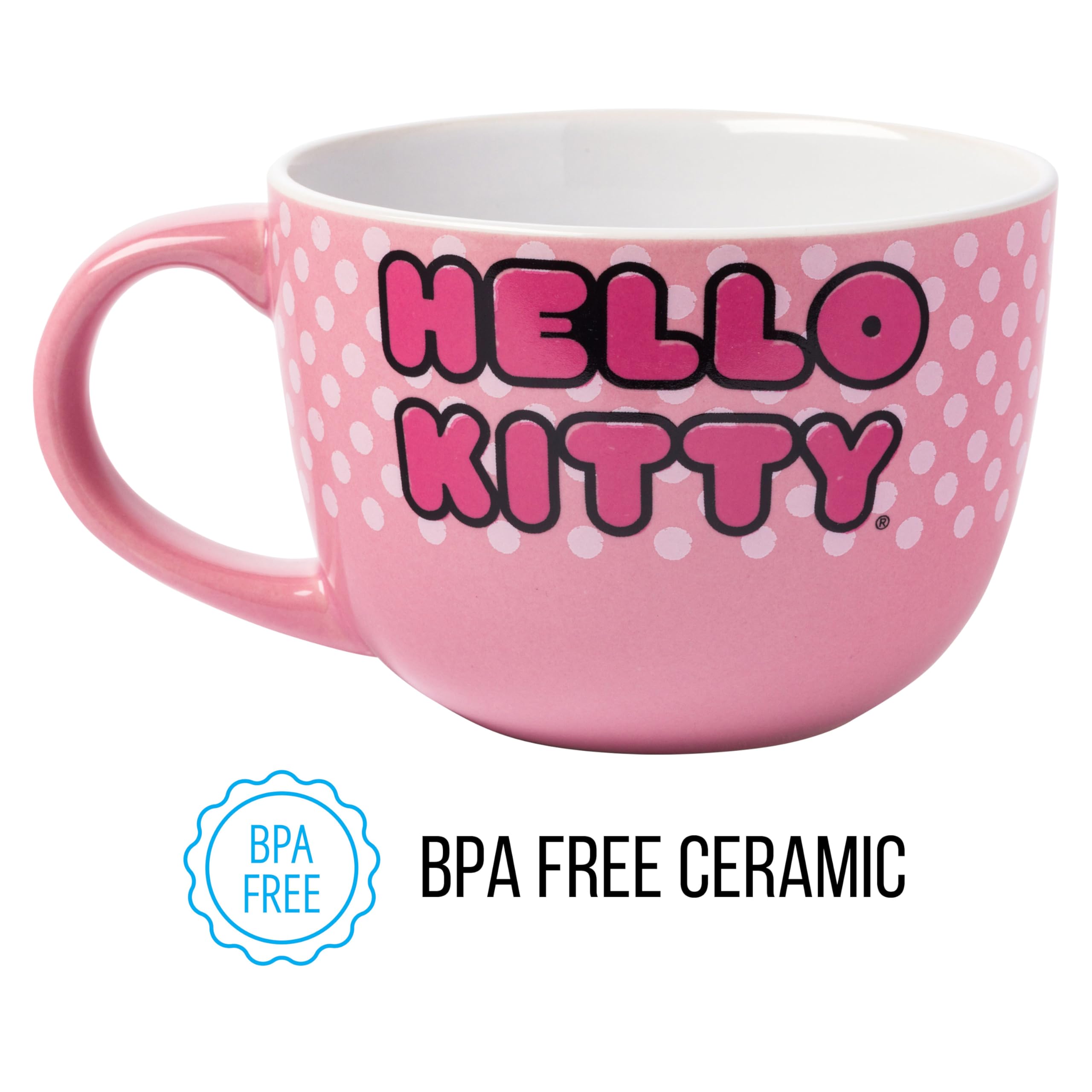 Foto 4 pulgar | Taza De Sopa Silver Buffalo Sanrio Hello Kitty, Cerámica, 700 Ml - Venta Internacional.