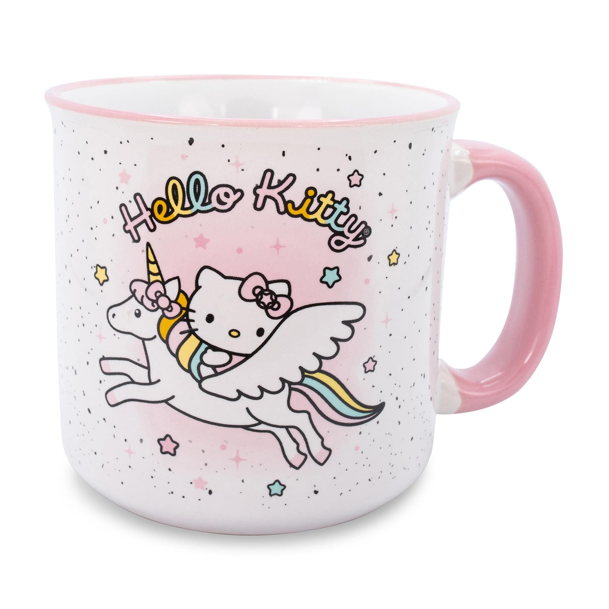 Foto 2 pulgar | Taza Camper Sanrio Hello Kitty Con Forma De Estrella De Unicornio De Cerámica, 600 Ml - Venta Internacional.