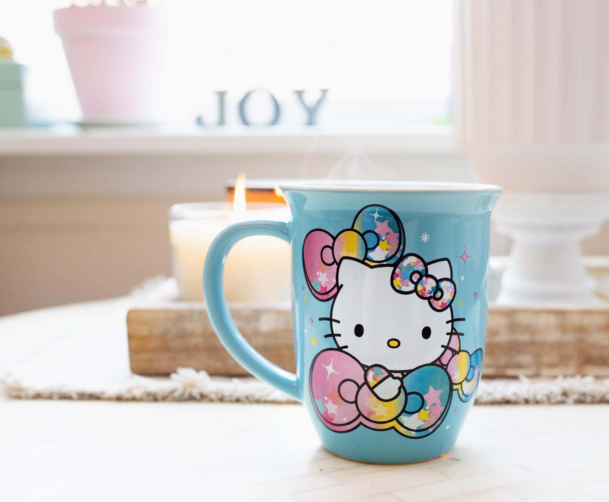 Foto 4 pulgar | Taza Sanrio Hello Kitty Pastel Rainbow, 473 Ml, Cerámica - Venta Internacional.