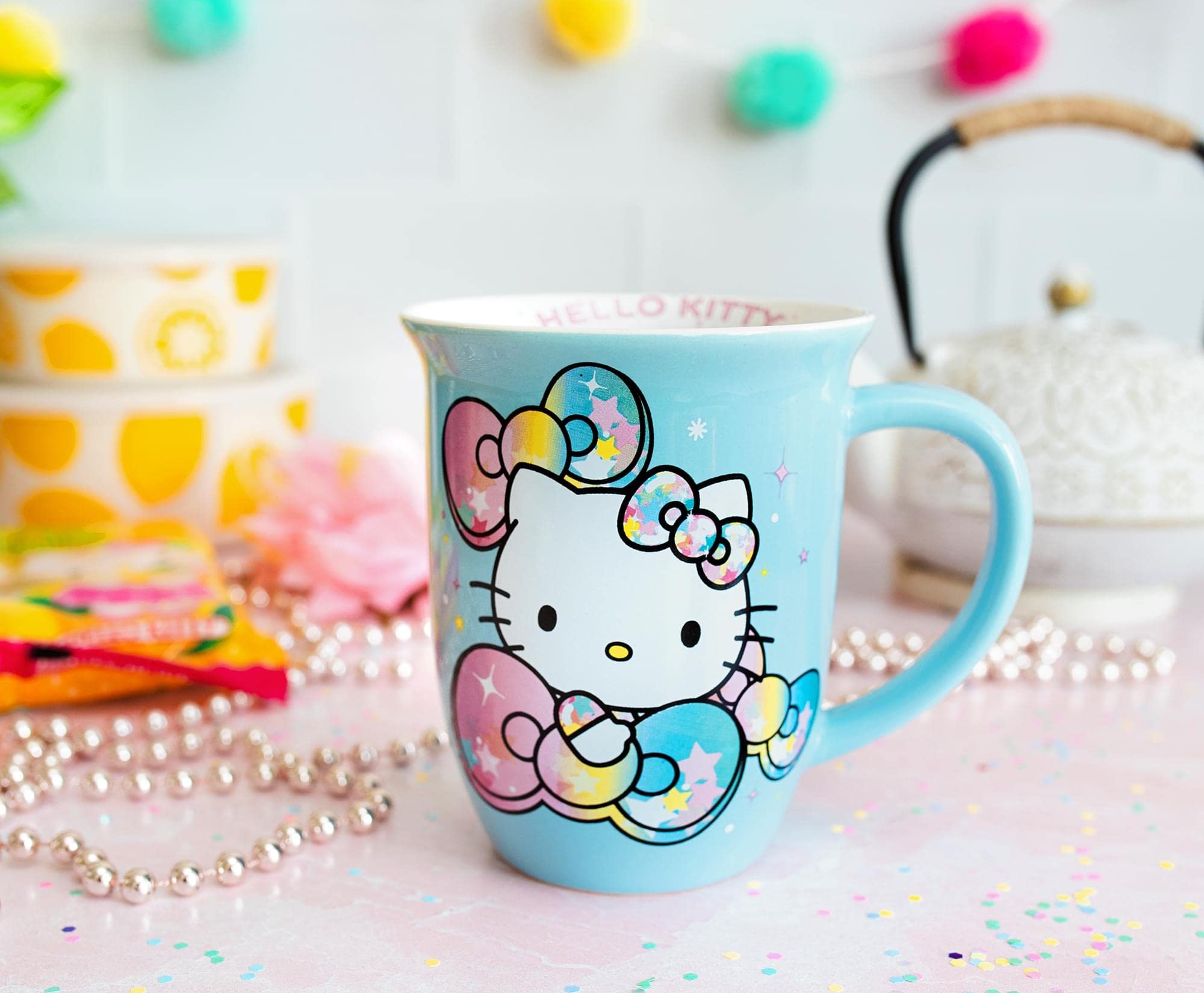 Foto 7 pulgar | Taza Sanrio Hello Kitty Pastel Rainbow, 473 Ml, Cerámica - Venta Internacional.