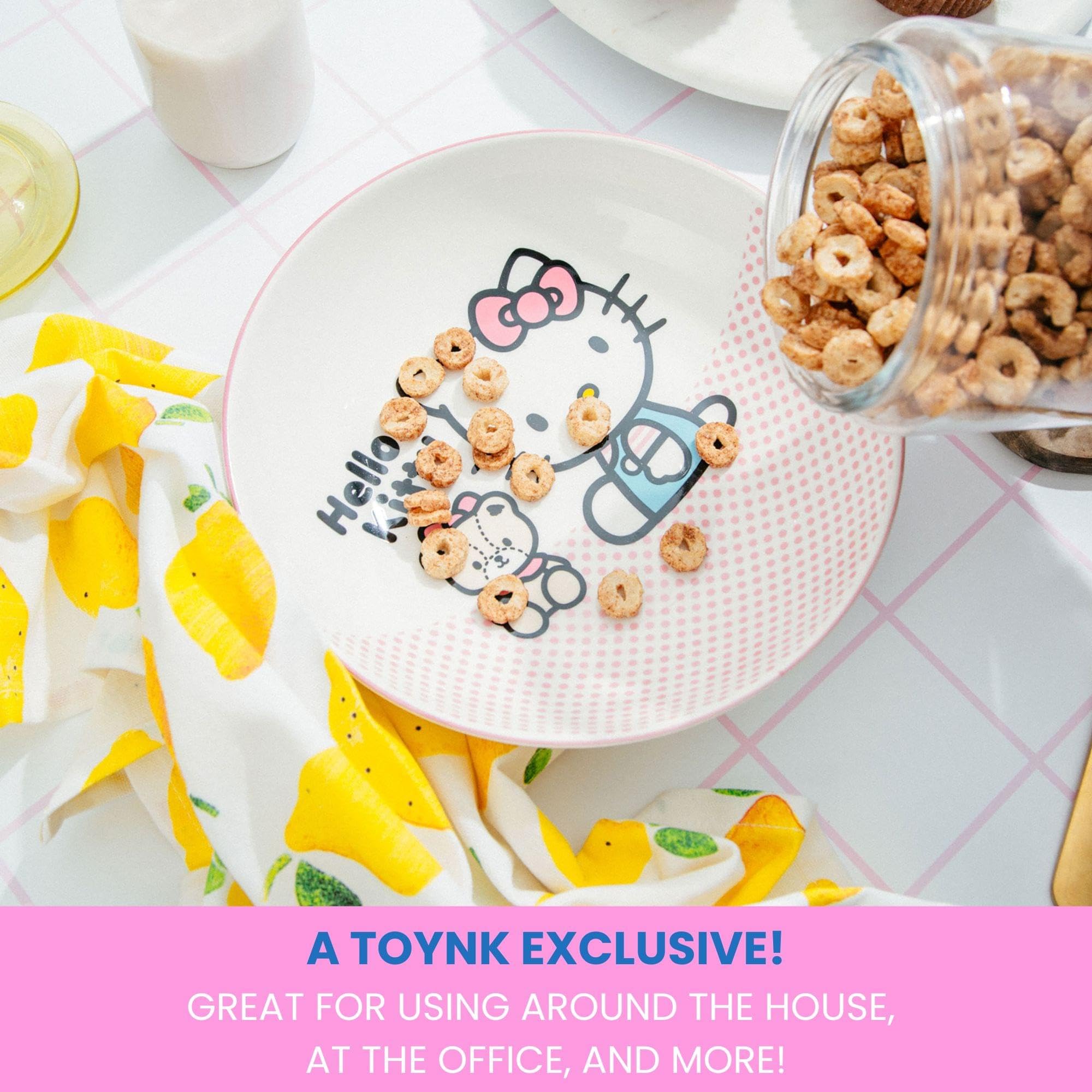 Foto 6 | Cuenco Sanrio Hello Kitty Con Lunares Rosas, 23 Cm, Cerámica - Venta Internacional.