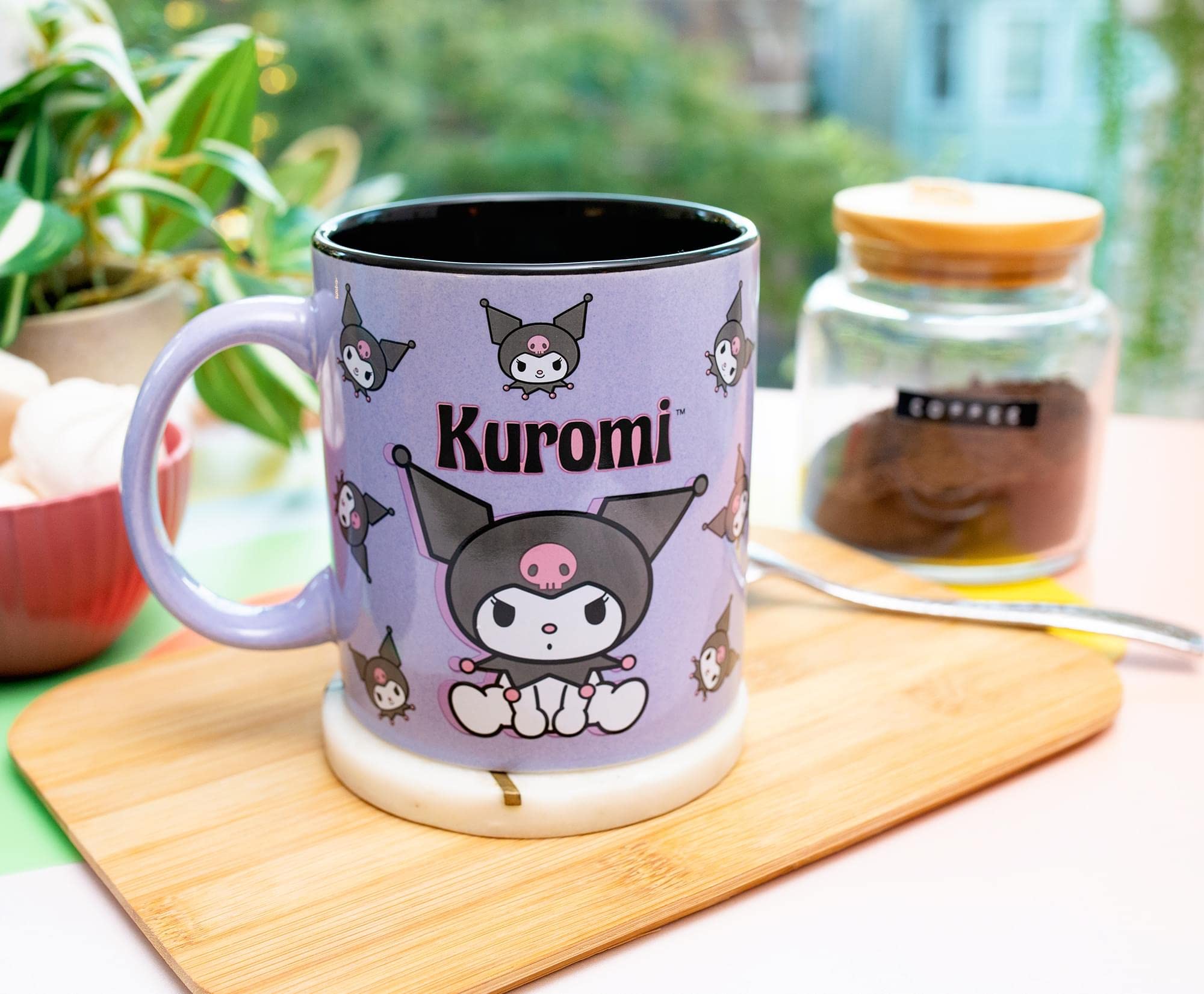 Foto 4 pulgar | Taza De Cerámica Toynk Sanrio Hello Kitty & Friends Kuromi Purple - Venta Internacional.