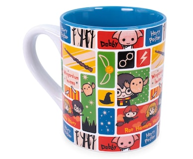 Foto 1 | Taza De Cerámica Plateada Con Personajes De Harry Potter Chibi De Buffalo, 400 Ml - Venta Internacional.