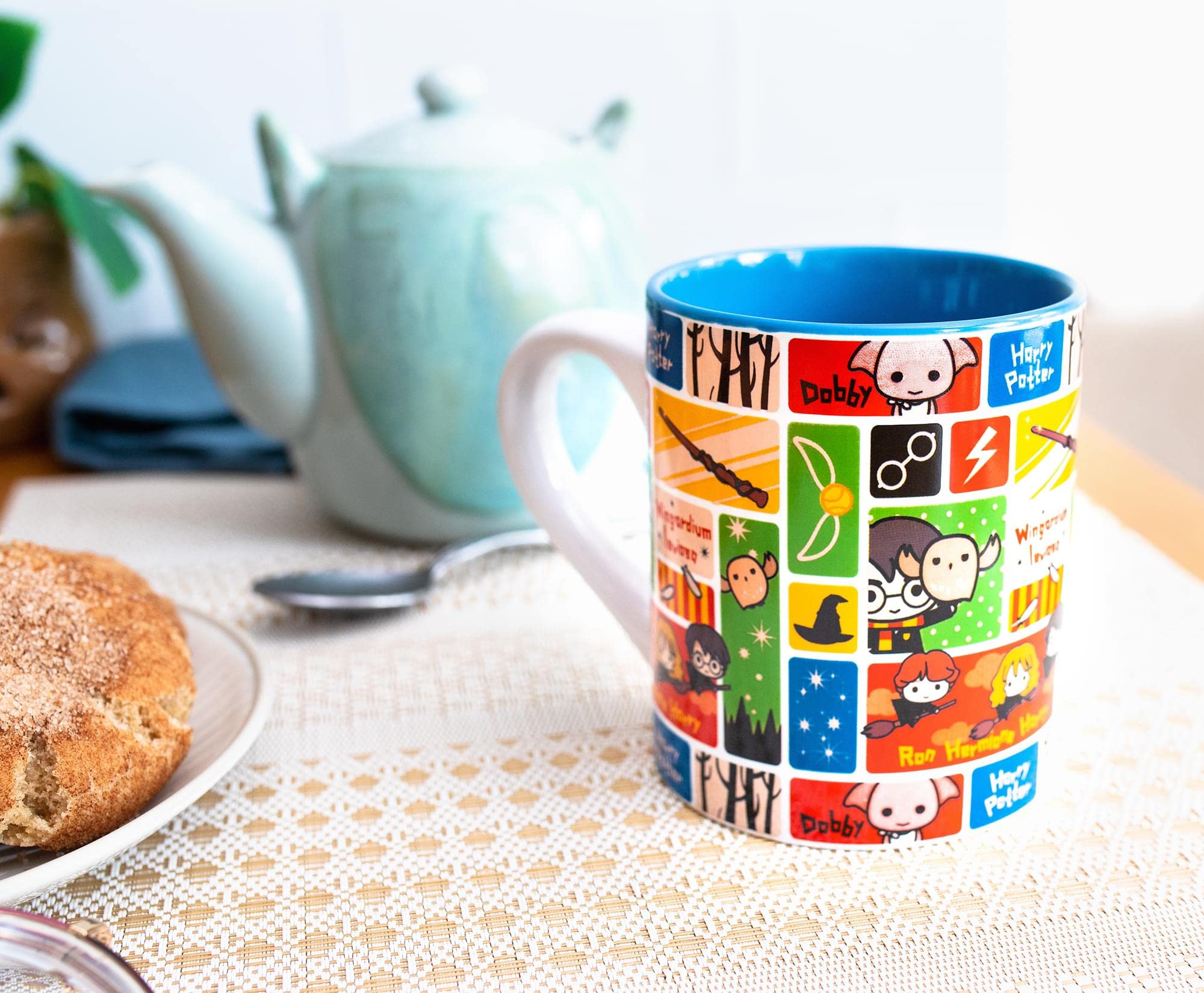 Foto 4 pulgar | Taza De Cerámica Plateada Con Personajes De Harry Potter Chibi De Buffalo, 400 Ml - Venta Internacional.