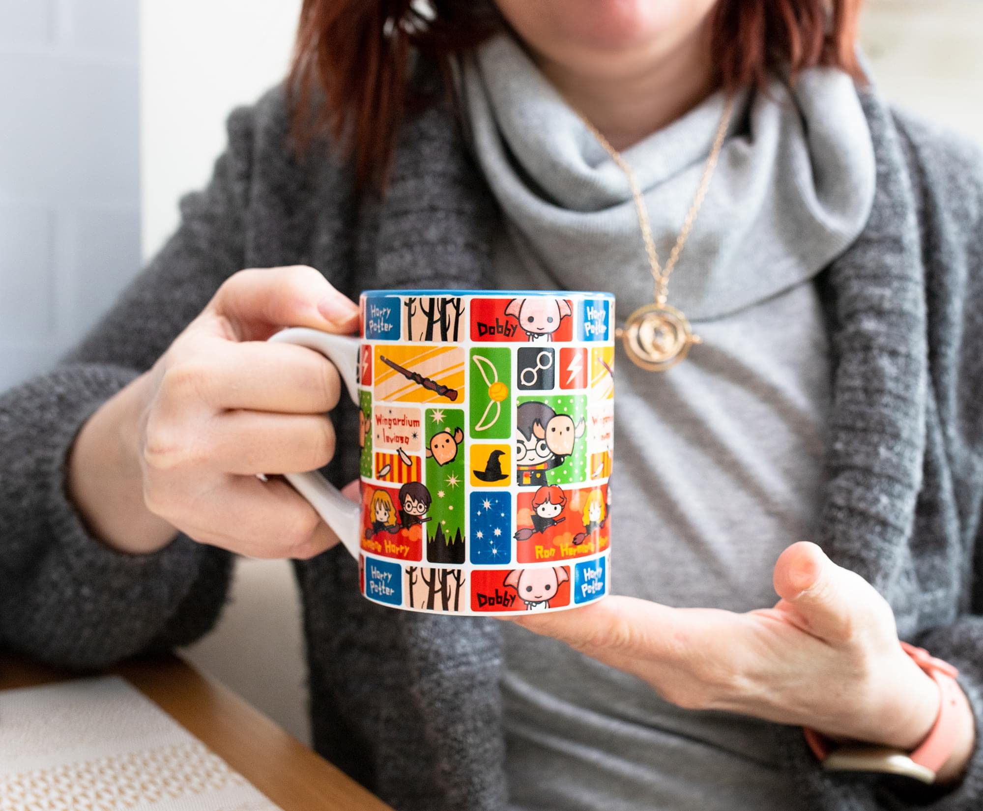 Foto 7 pulgar | Taza De Cerámica Plateada Con Personajes De Harry Potter Chibi De Buffalo, 400 Ml - Venta Internacional.