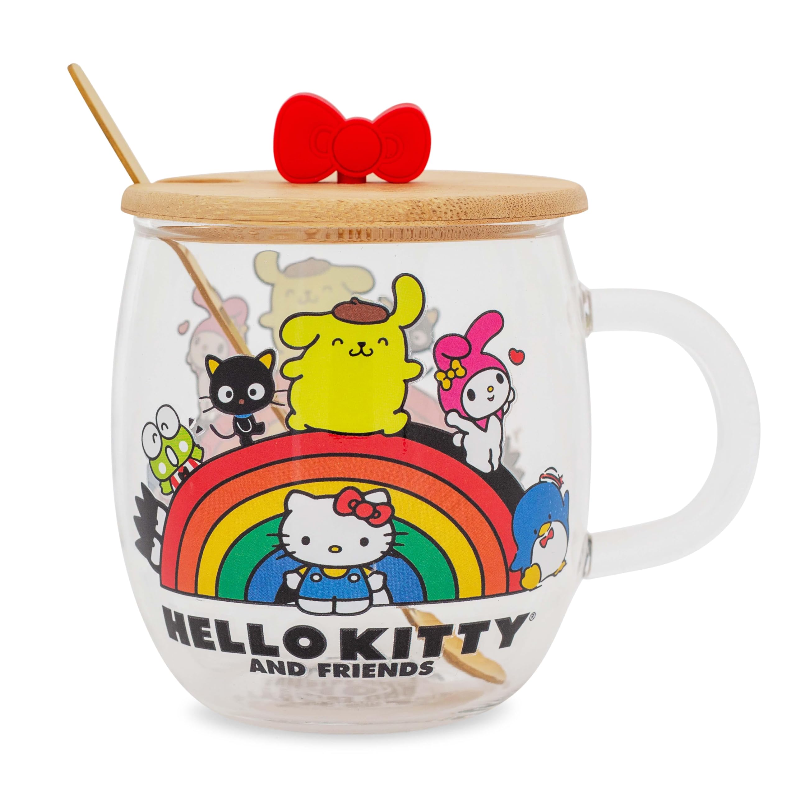 Foto 2 pulgar | Taza De Cristal Silver Buffalo Sanrio Hello Kitty & Friends 500ml - Venta Internacional.