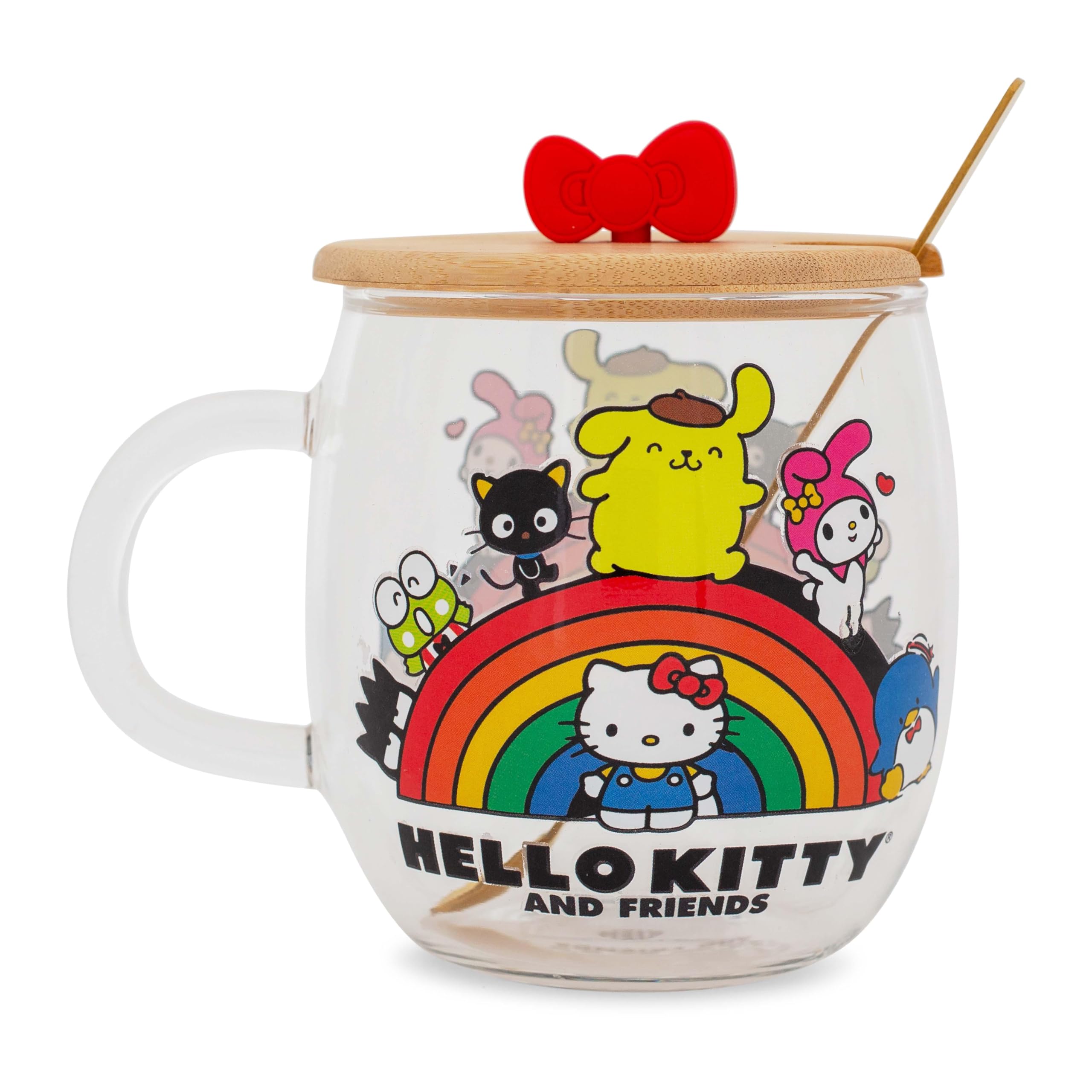Foto 3 pulgar | Taza De Cristal Silver Buffalo Sanrio Hello Kitty & Friends 500ml - Venta Internacional.