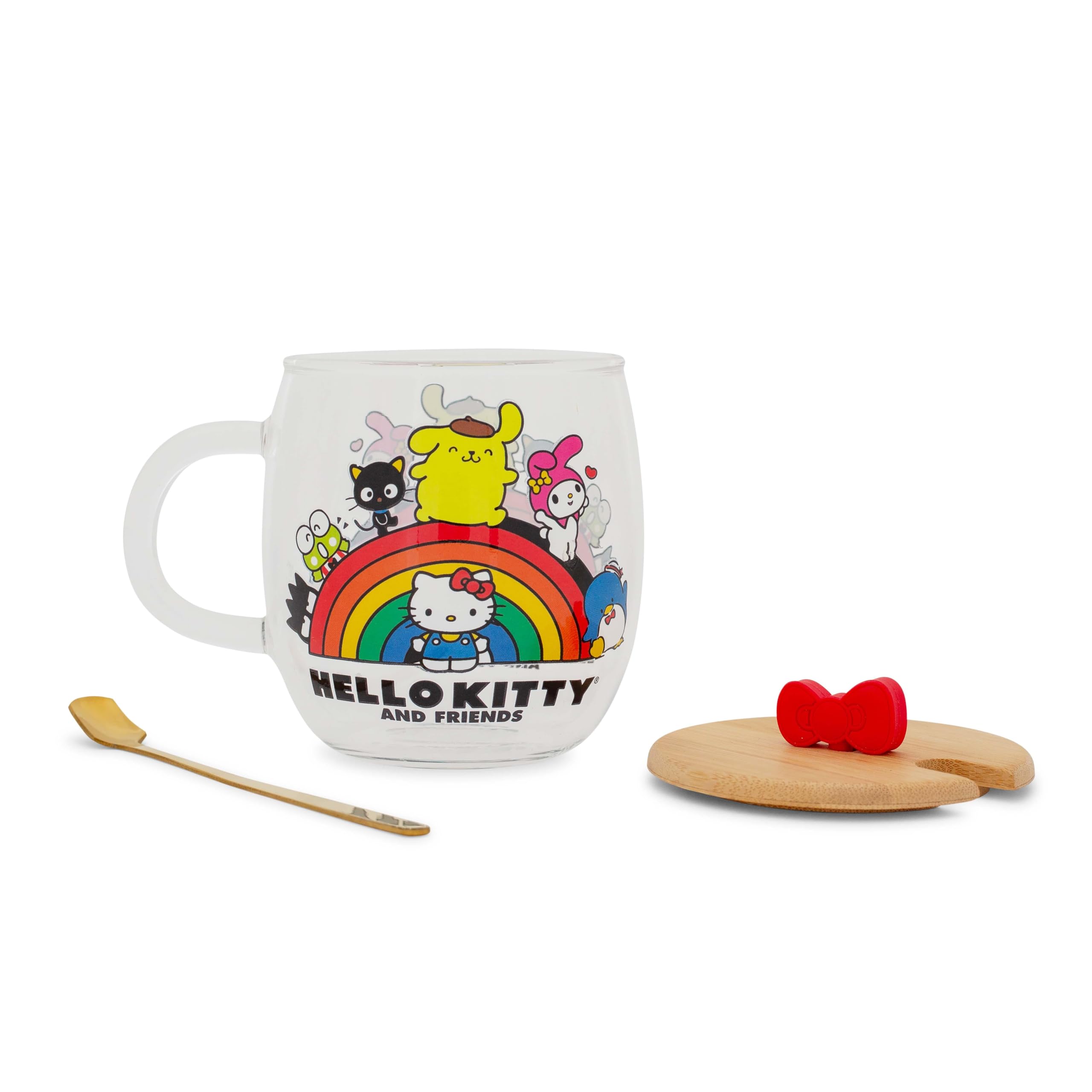 Foto 5 pulgar | Taza De Cristal Silver Buffalo Sanrio Hello Kitty & Friends 500ml - Venta Internacional.