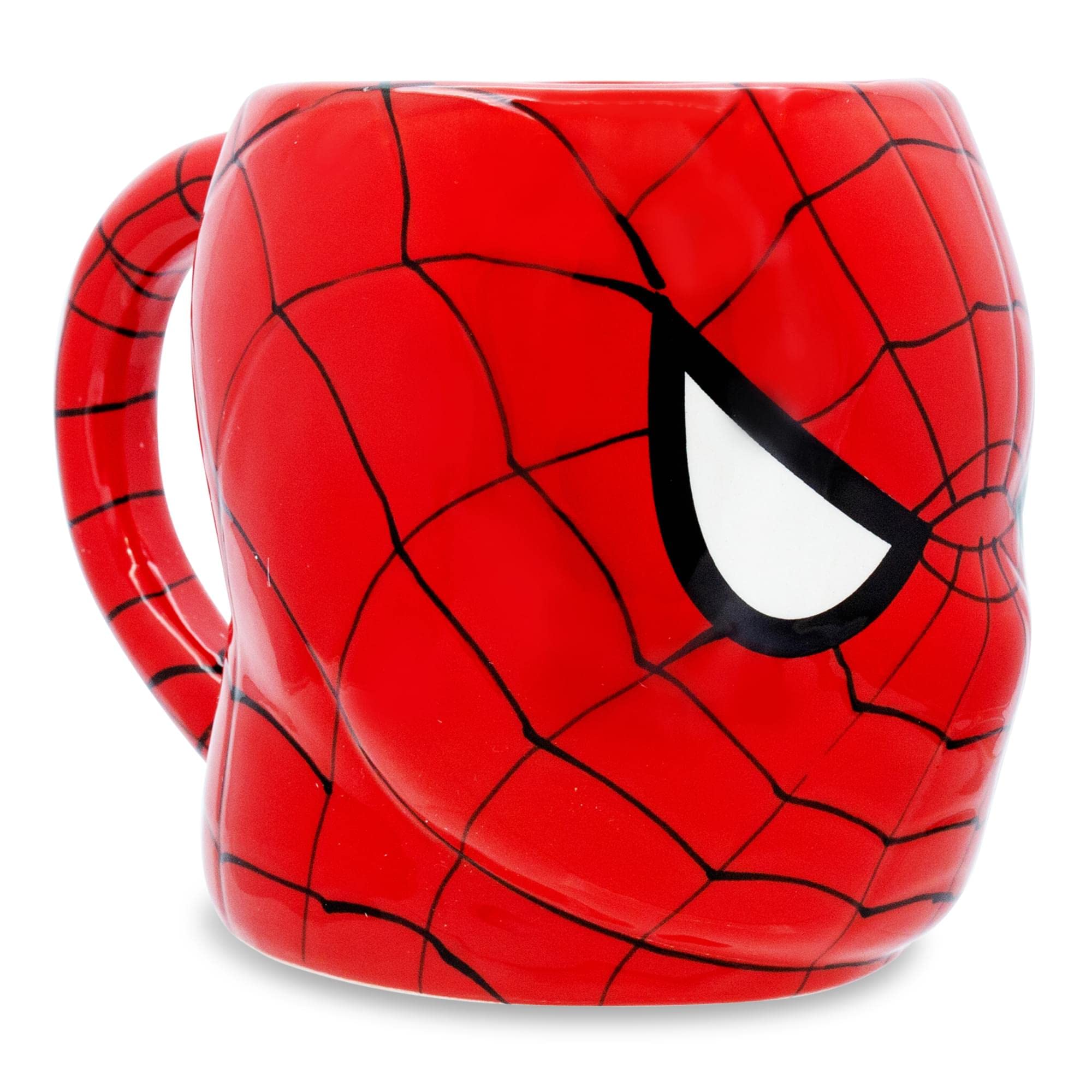 Foto 3 pulgar | Taza De Cerámica Plateada Con Diseño De Búfalo Marvel Spiderman Face 3d, 600 Ml - Venta Internacional.