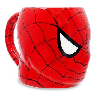 Foto 2 | Taza De Cerámica Plateada Con Diseño De Búfalo Marvel Spiderman Face 3d, 600 Ml - Venta Internacional.