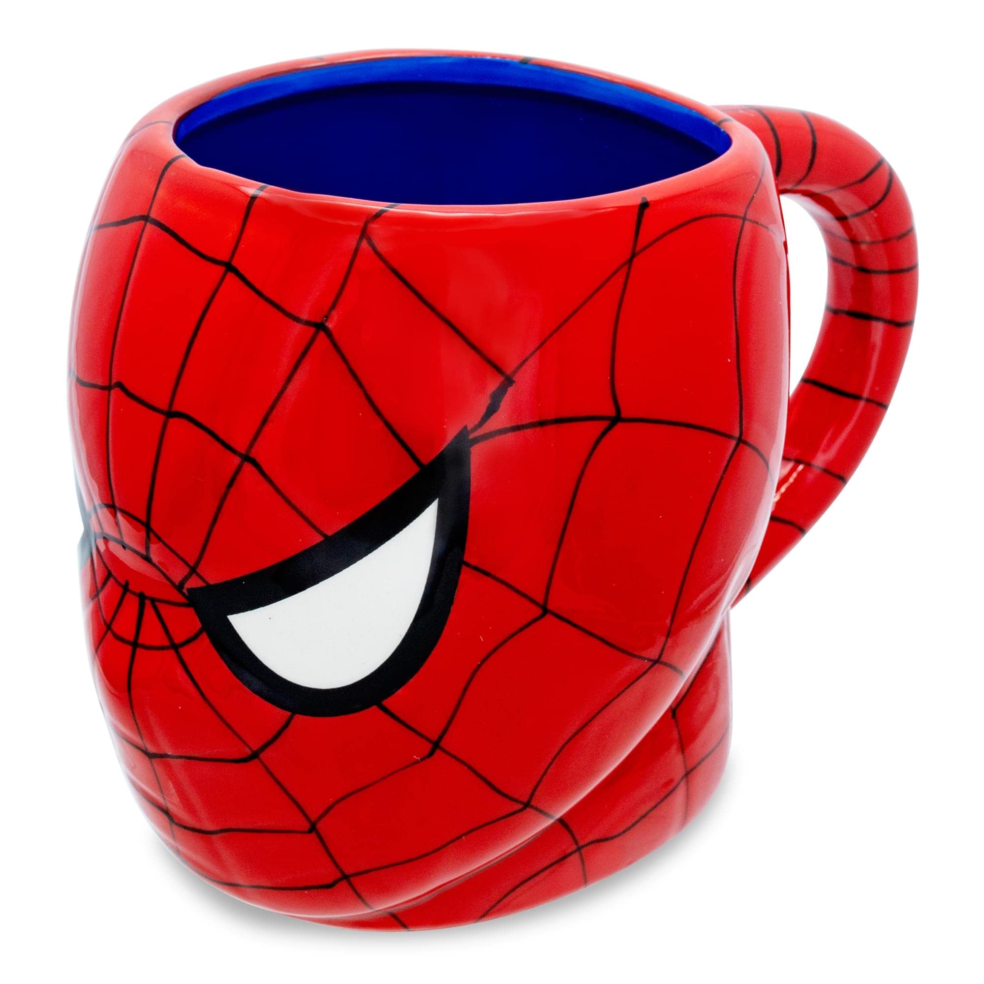 Foto 4 pulgar | Taza De Cerámica Plateada Con Diseño De Búfalo Marvel Spiderman Face 3d, 600 Ml - Venta Internacional.
