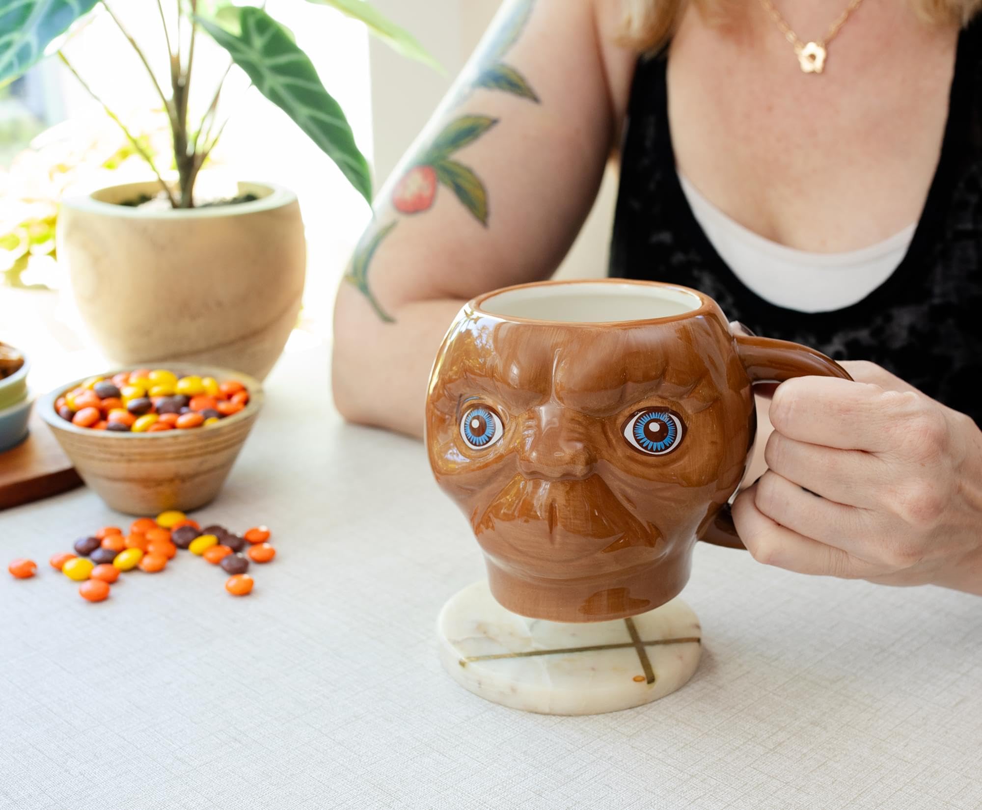 Foto 6 | Taza De Cerámica 3d Silver Buffalo E.t. The Extra-terrestre - Venta Internacional.