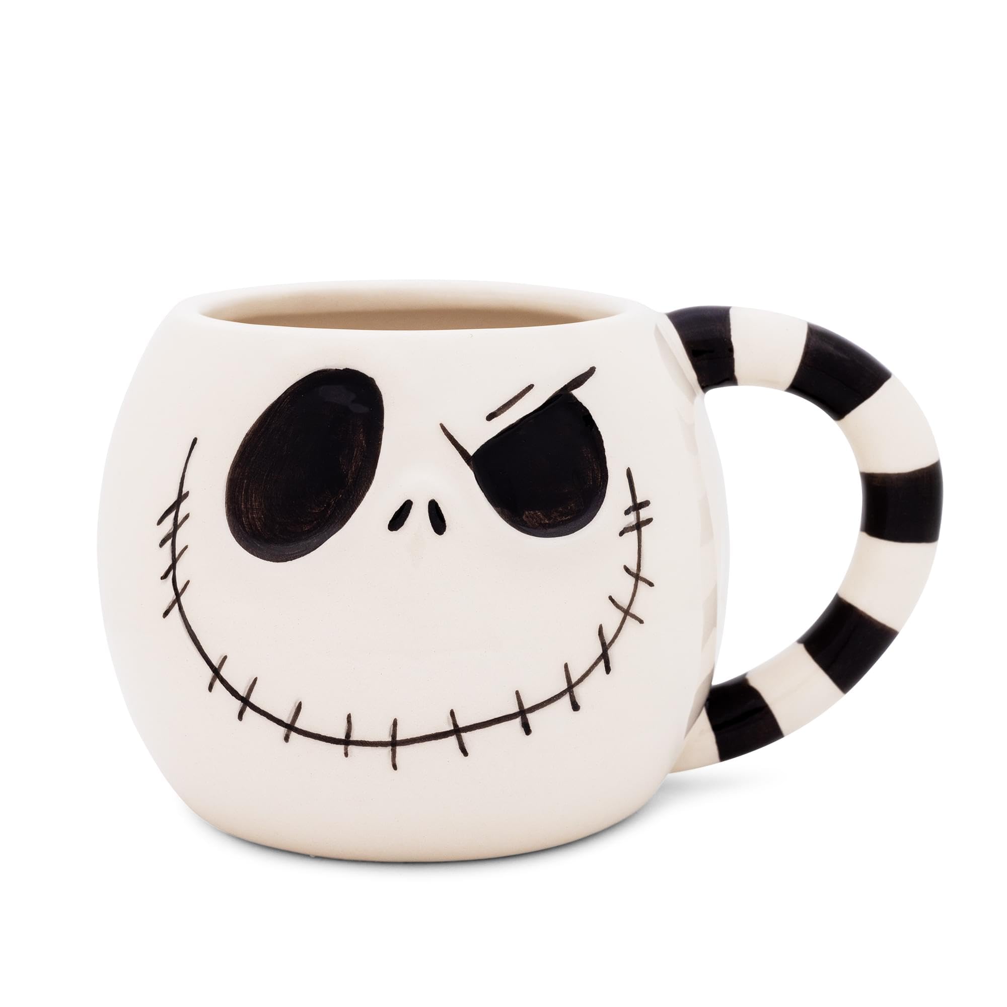 Foto 2 pulgar | Taza De Cerámica Plateada Buffalo Disney Nightmare Before Christmas - Venta Internacional.