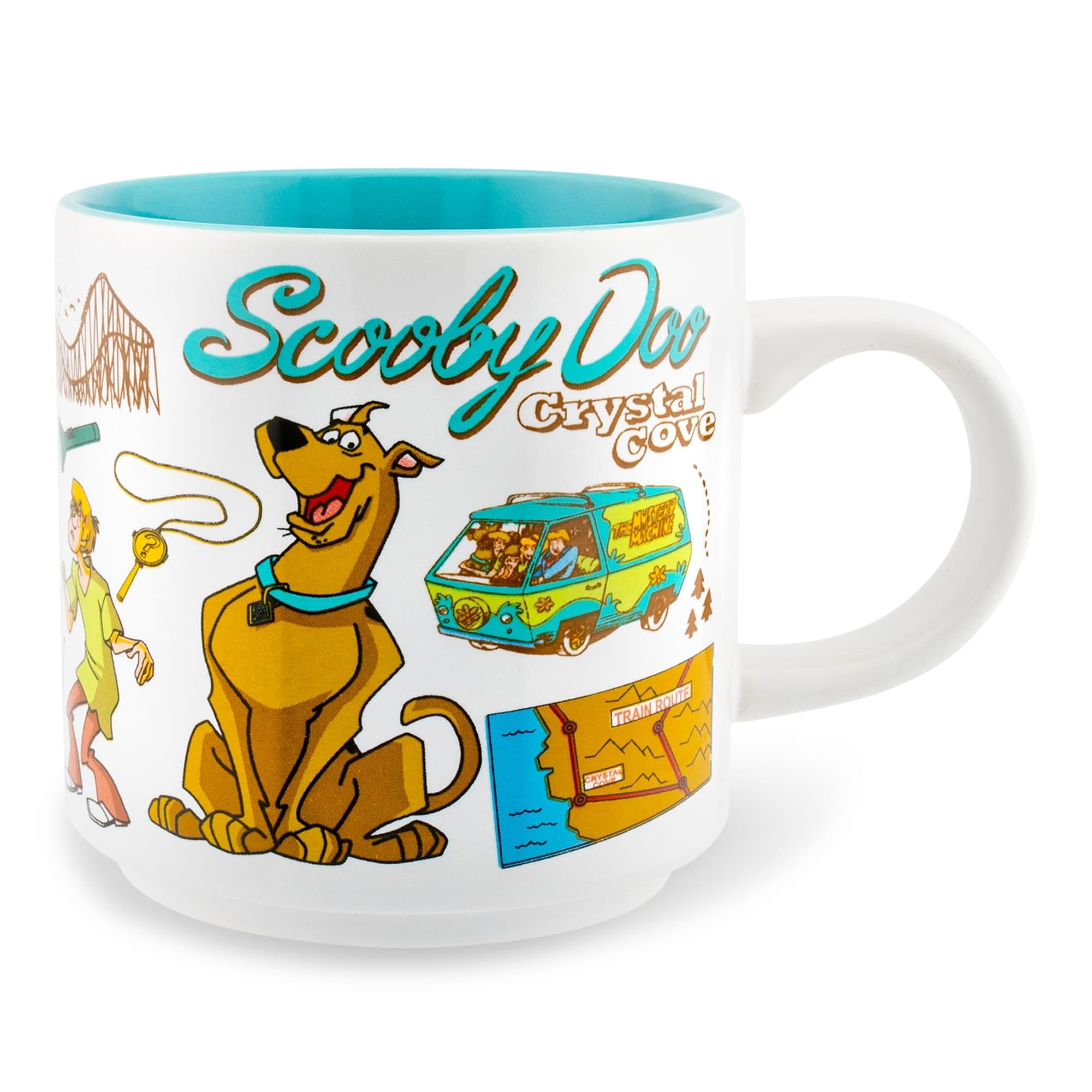Foto 1 | Taza De Cerámica Plateada Con Buffalo Scooby-doo And The Gang Crystal Cove - Venta Internacional.