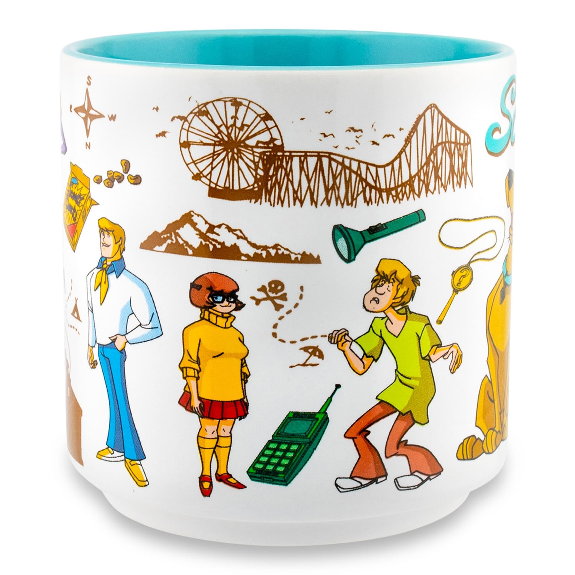 Foto 3 pulgar | Taza De Cerámica Plateada Con Buffalo Scooby-doo And The Gang Crystal Cove - Venta Internacional.