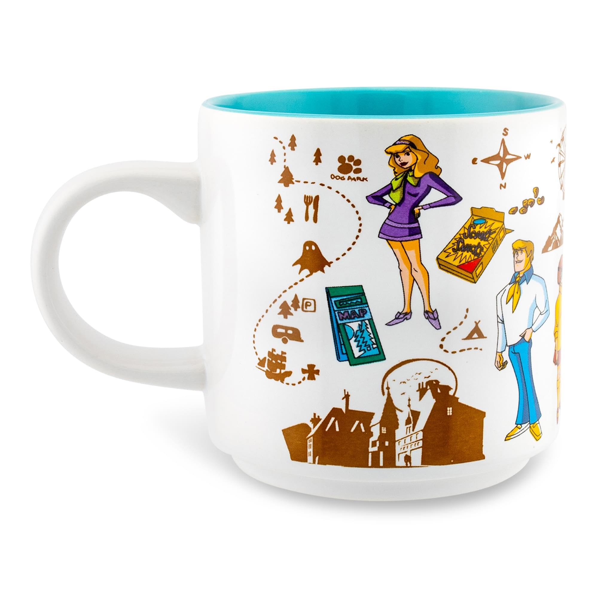 Foto 4 pulgar | Taza De Cerámica Plateada Con Buffalo Scooby-doo And The Gang Crystal Cove - Venta Internacional.