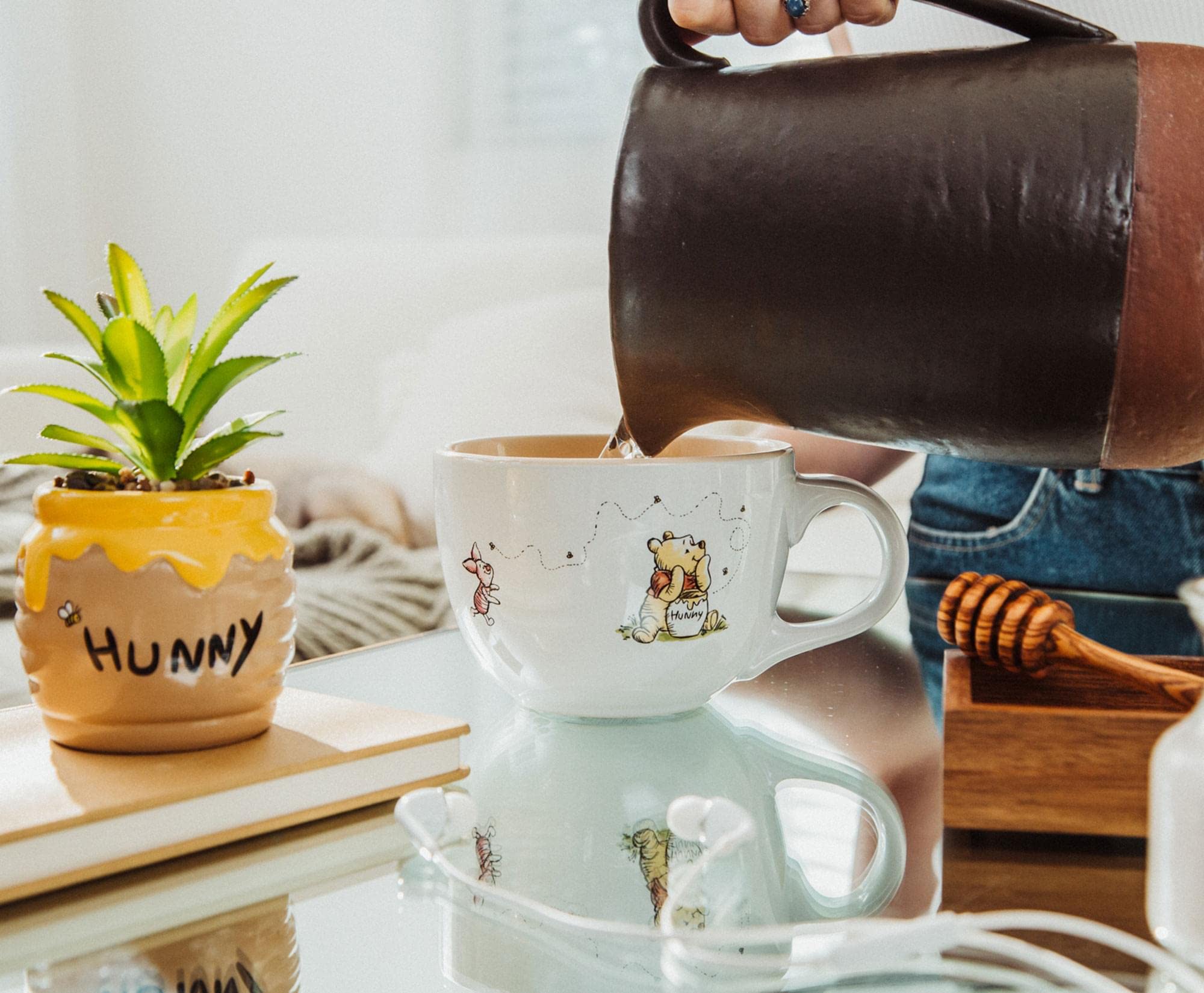 Foto 3 | Taza De Sopa Silver Buffalo Disney Winnie The Pooh 710 Ml - Venta Internacional.