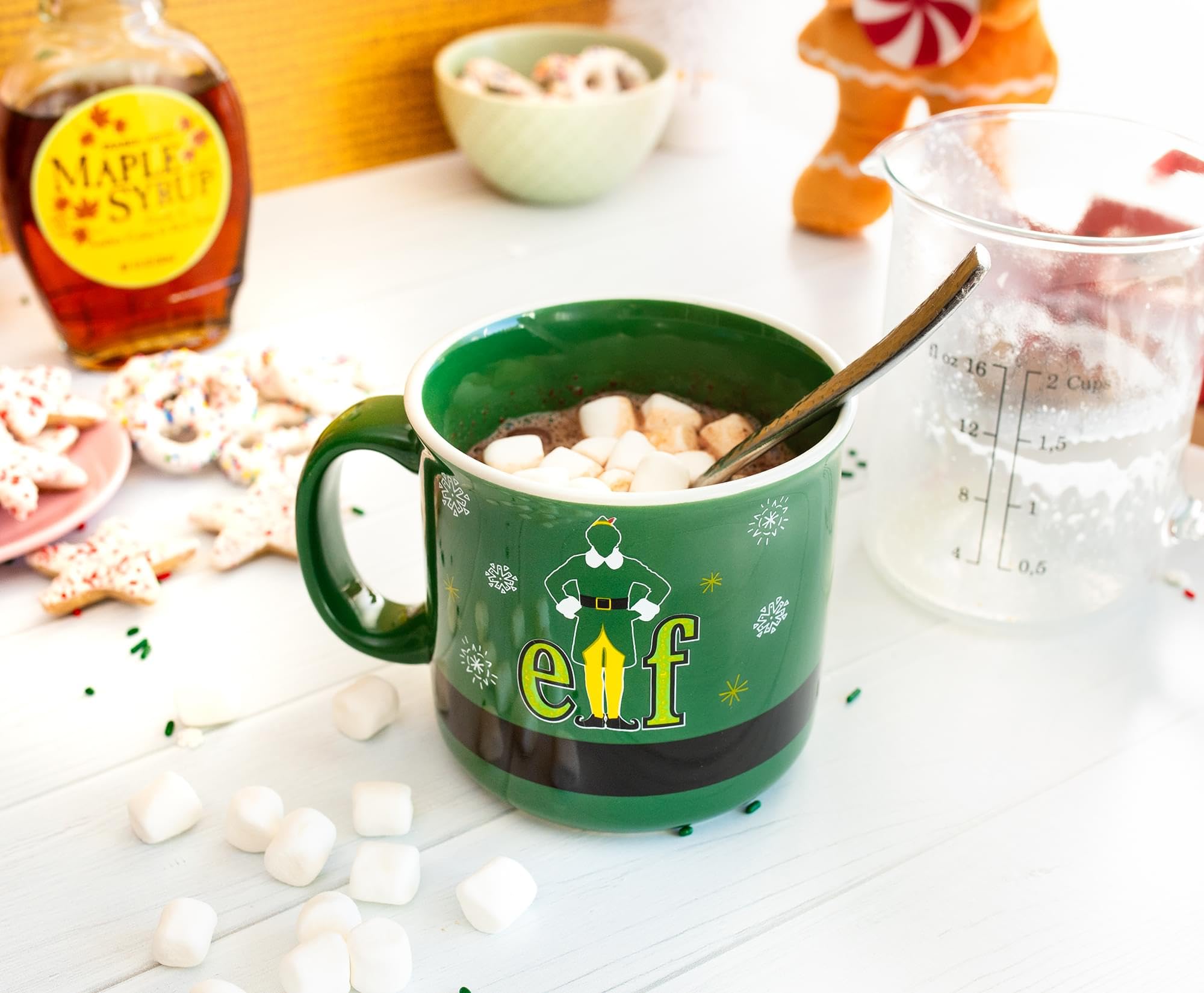 Foto 6 | Taza Camper Silver Buffalo Elf Buddy De Cerámica, 600 Ml - Venta Internacional.