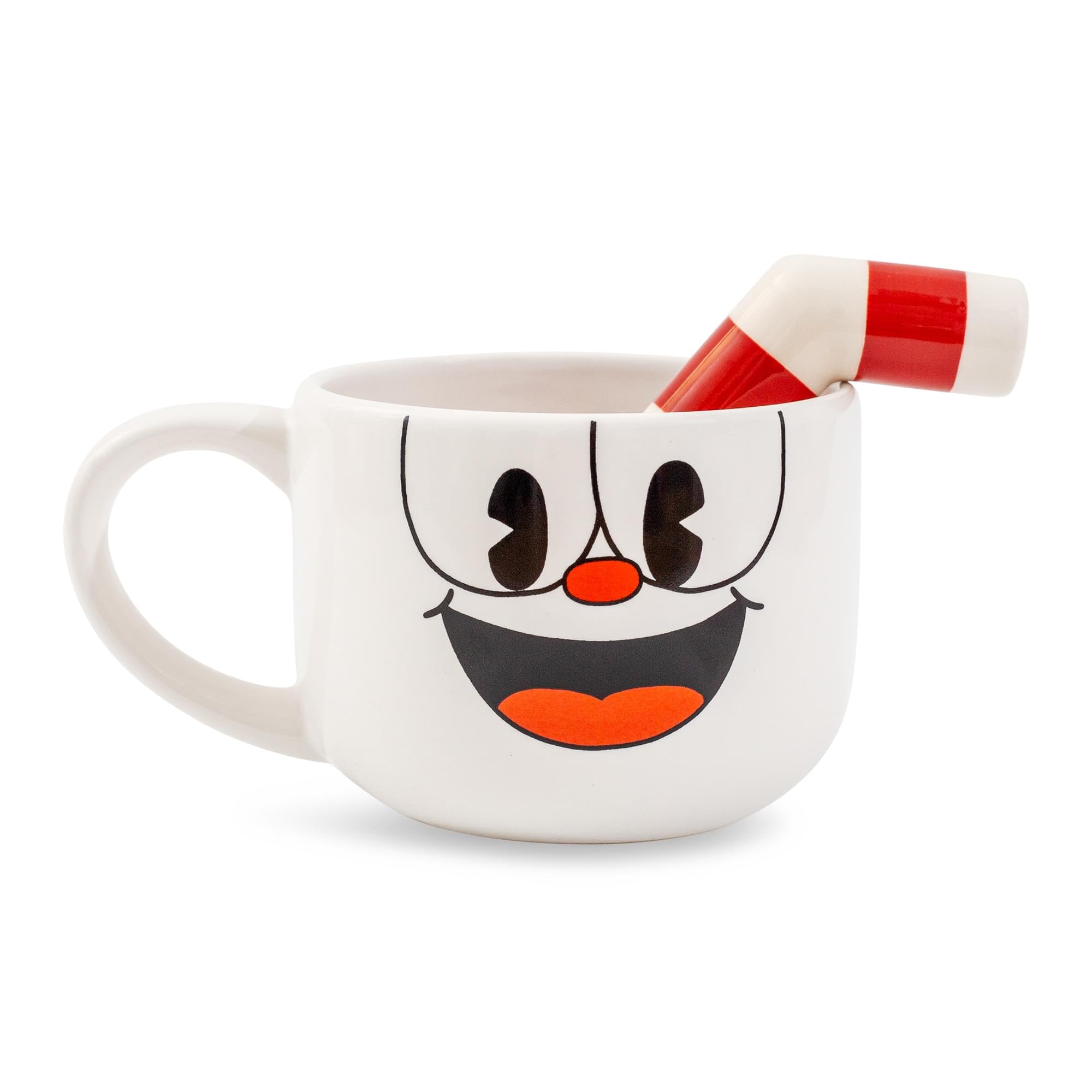 Foto 1 | Taza De Café Toynk Cuphead De Cerámica Con Pajita, 600 Ml - Venta Internacional.
