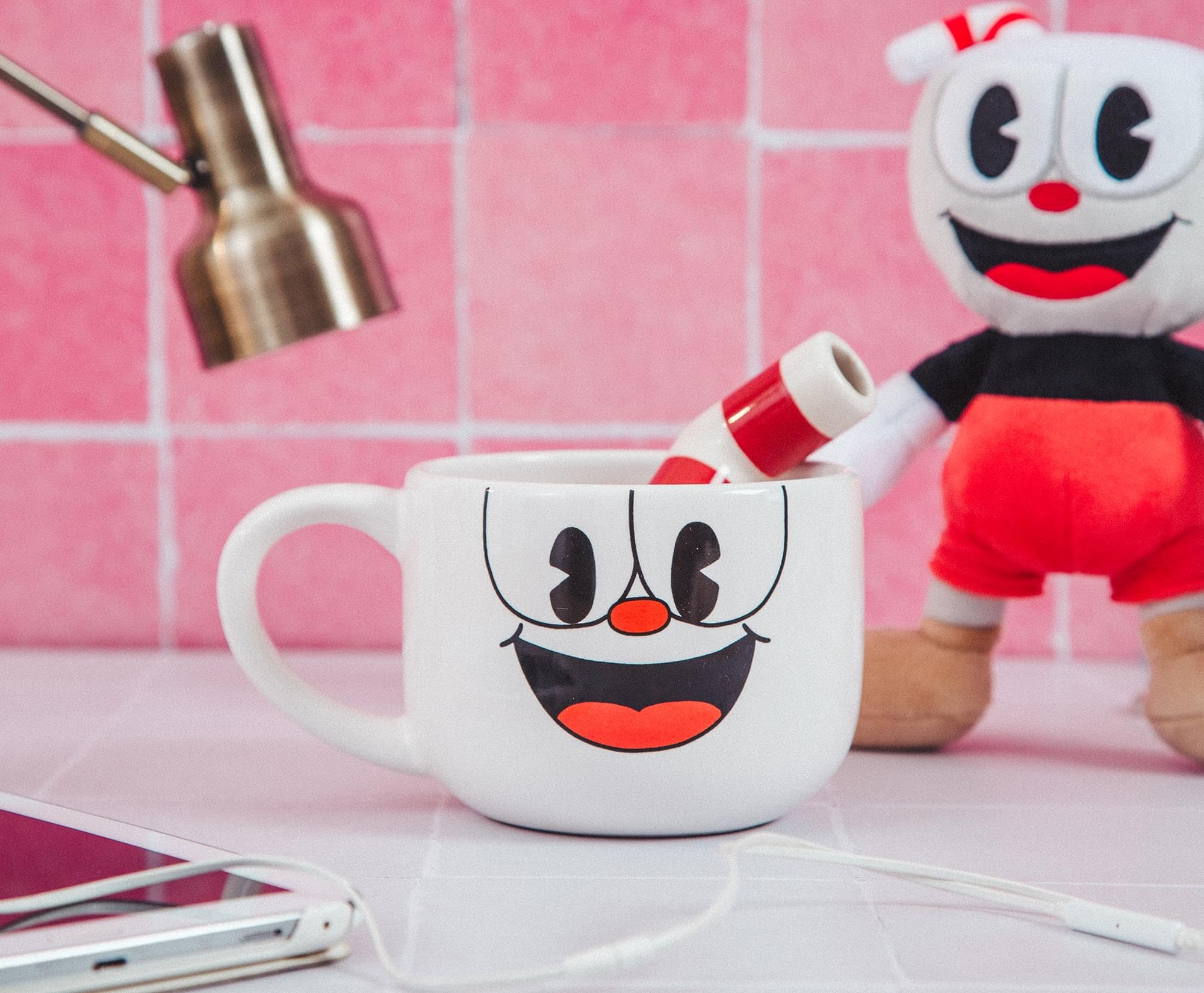 Foto 3 | Taza De Café Toynk Cuphead De Cerámica Con Pajita, 600 Ml - Venta Internacional.