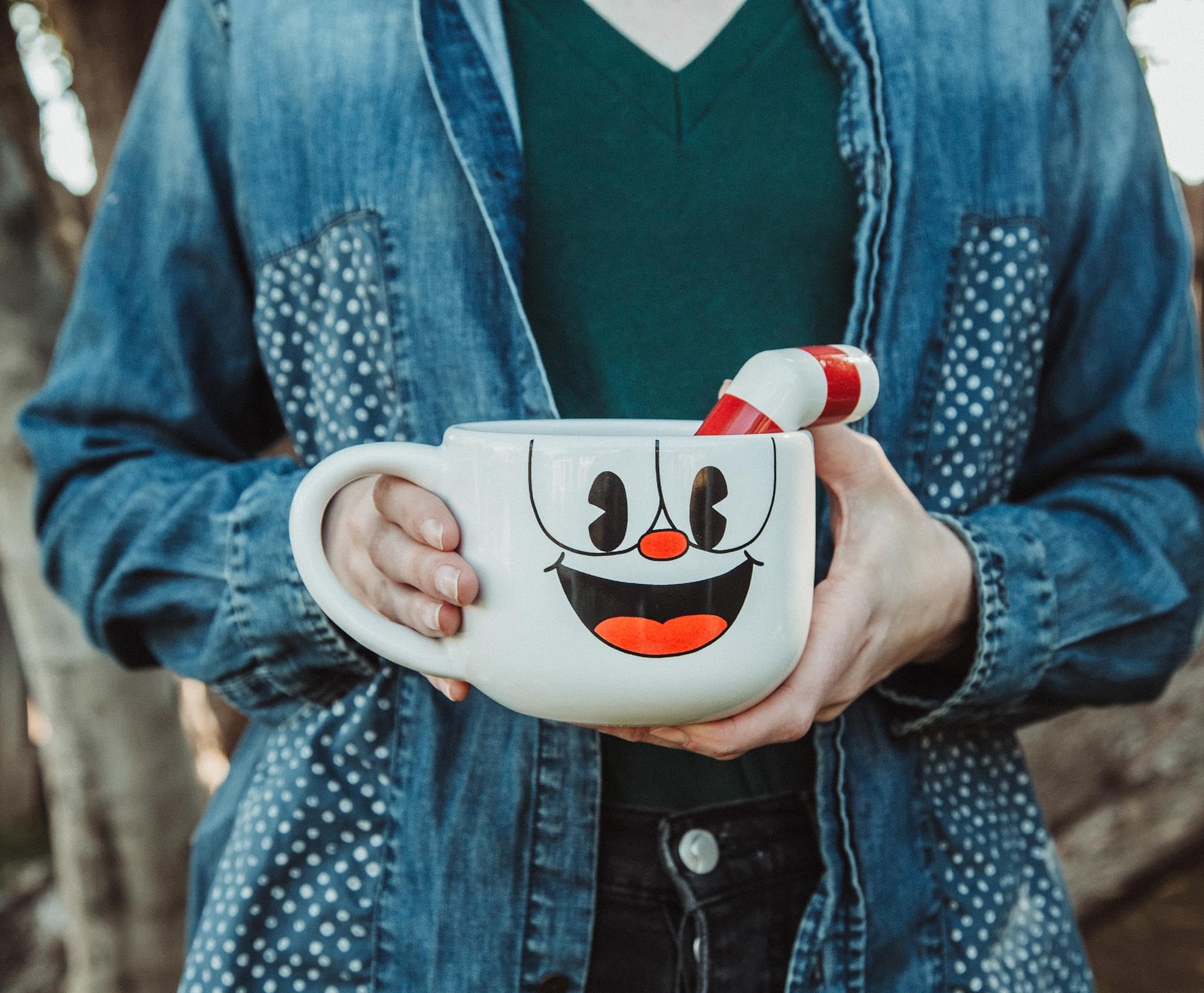 Foto 4 | Taza De Café Toynk Cuphead De Cerámica Con Pajita, 600 Ml - Venta Internacional.