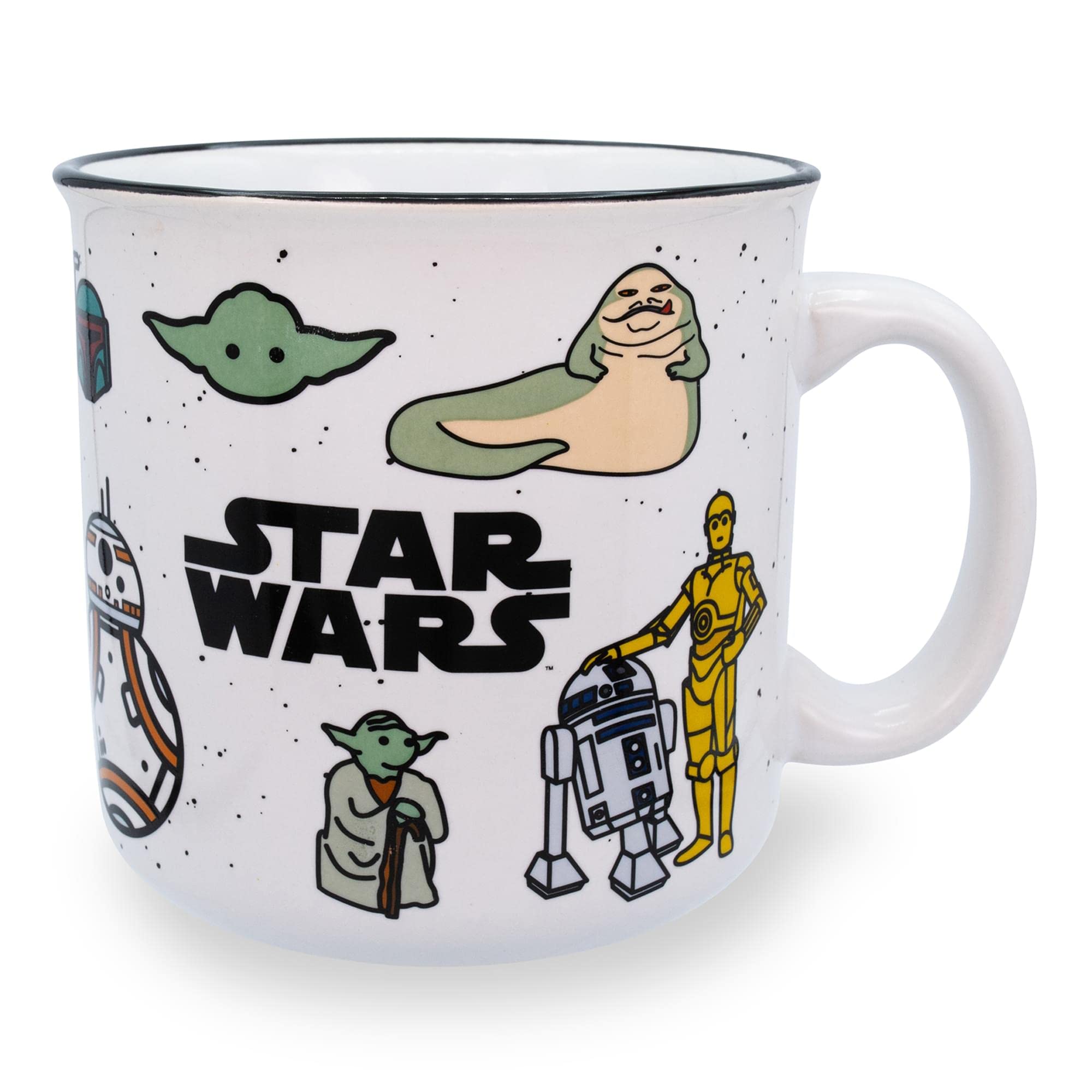 Foto 1 | Taza Camper Plateada Con Personajes De Buffalo Star Wars, 600 Ml - Venta Internacional.