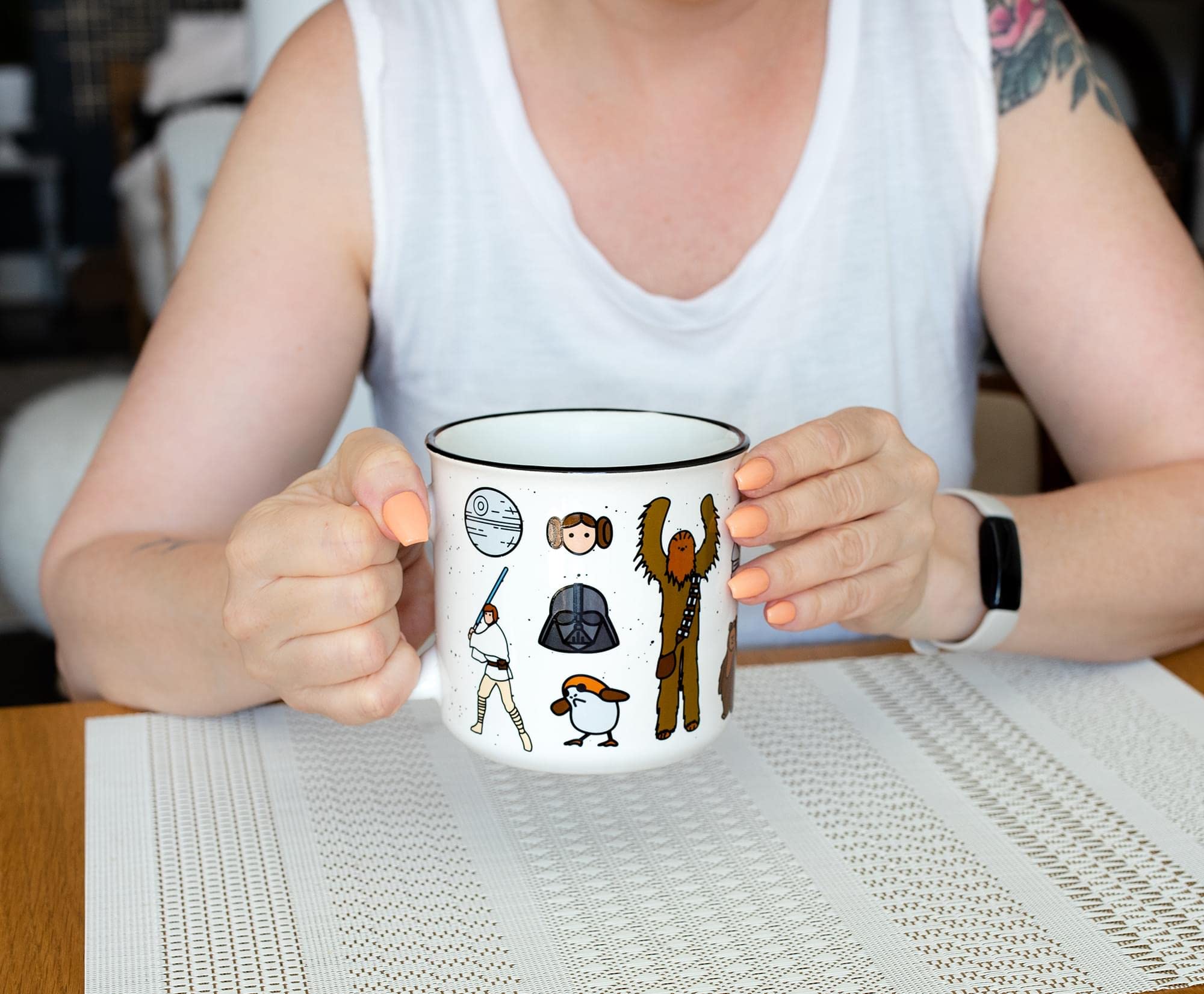 Foto 5 | Taza Camper Plateada Con Personajes De Buffalo Star Wars, 600 Ml - Venta Internacional.