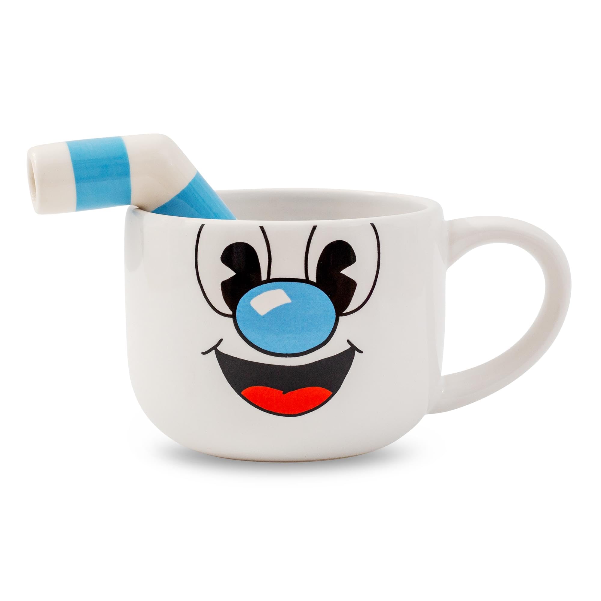 Foto 1 | Taza De Café Toynk Cuphead Mugman De Cerámica Con Pajita, 600 Ml - Venta Internacional.