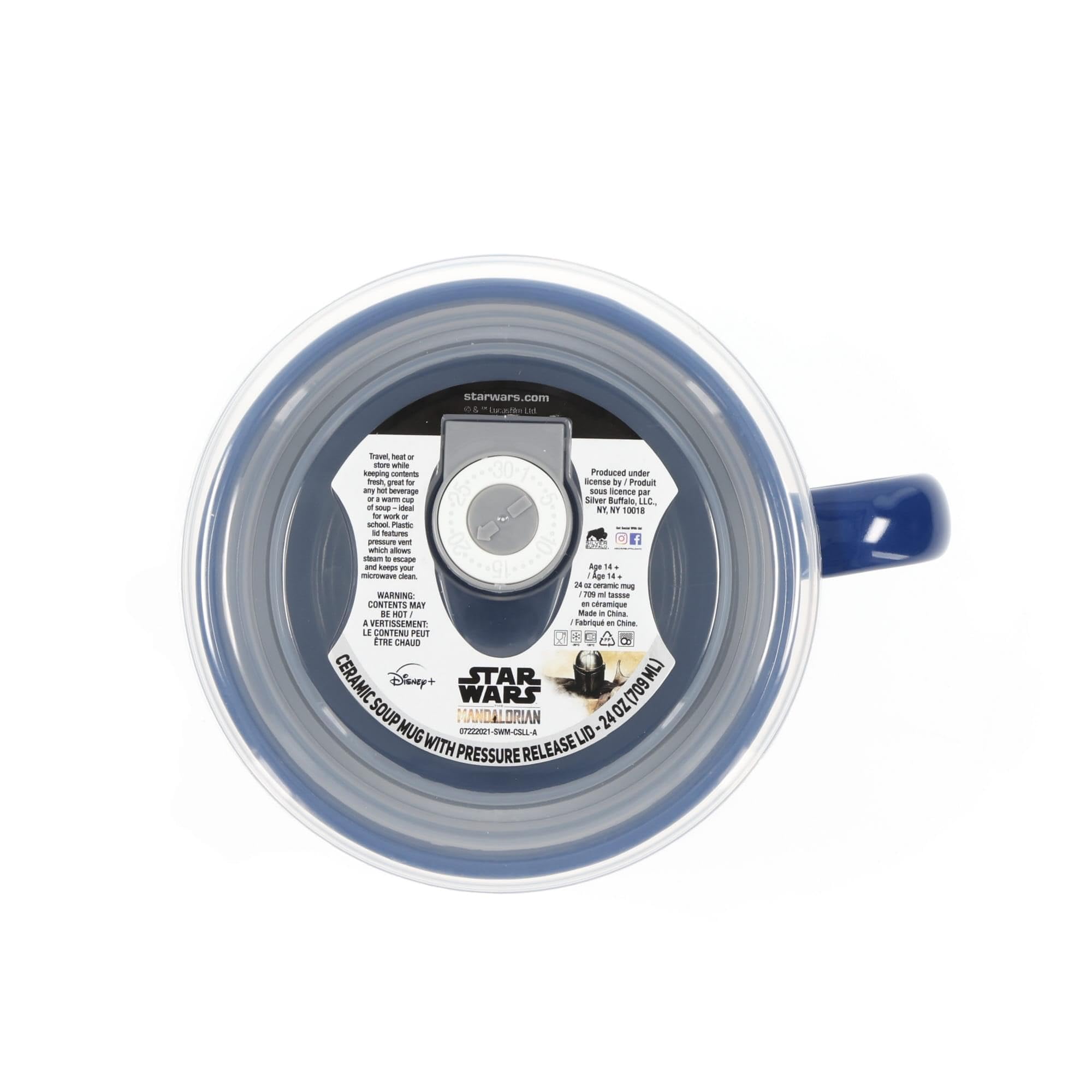 Foto 3 | Taza De Sopa Silver Buffalo Star Wars The Mandalorian, 700 Ml - Venta Internacional.