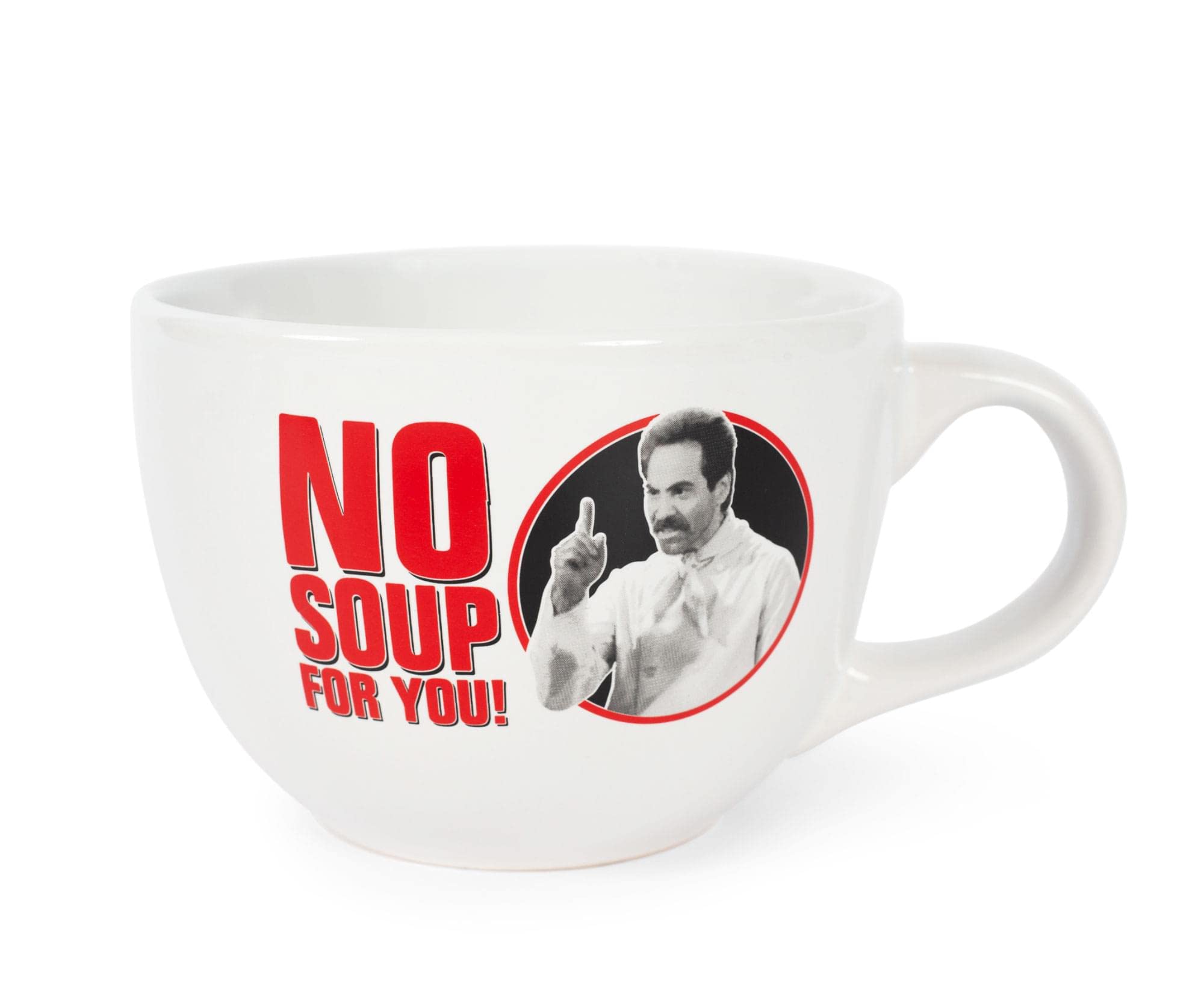 Foto 2 pulgar | Taza De Sopa De Cerámica Silver Buffalo Seinfeld No Soup For You, 700 Ml - Venta Internacional.