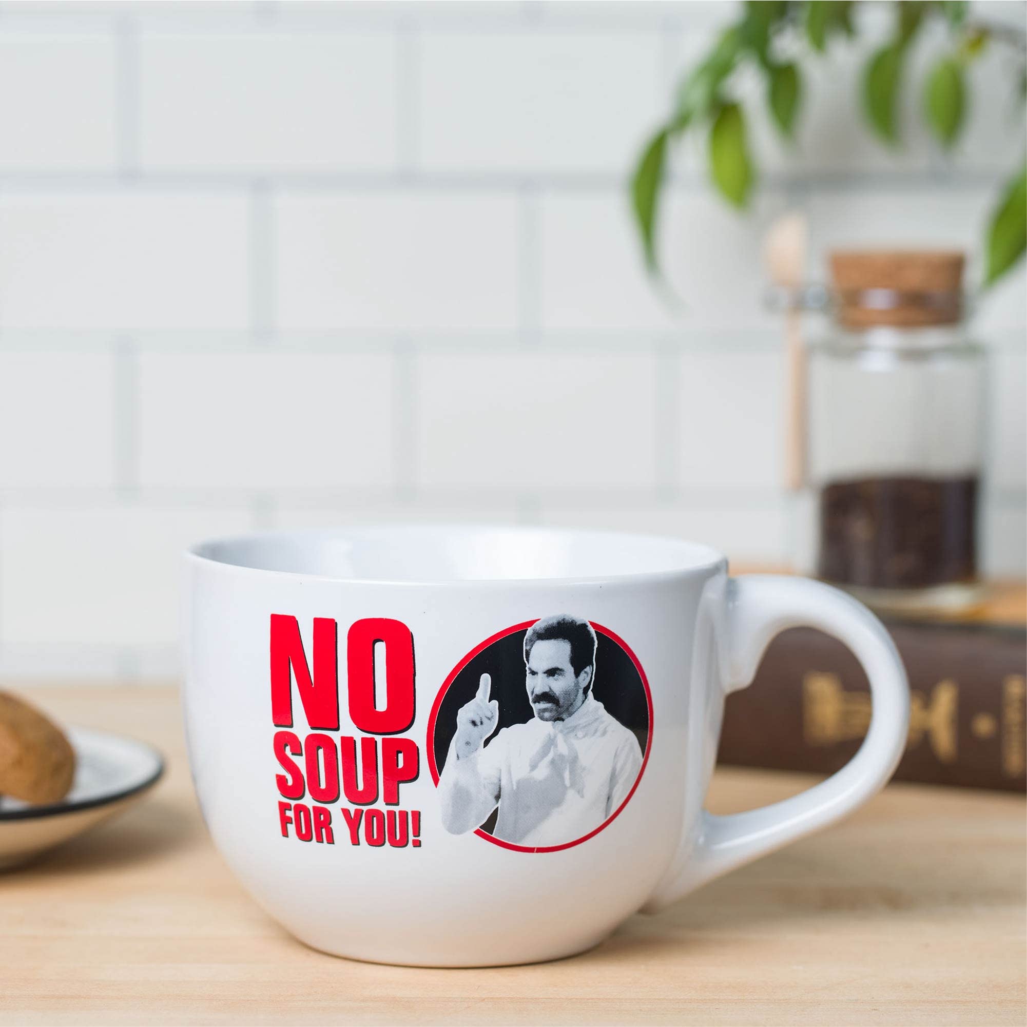 Foto 2 | Taza De Sopa De Cerámica Silver Buffalo Seinfeld No Soup For You, 700 Ml - Venta Internacional.