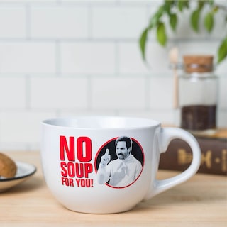 Foto 2 | Taza De Sopa De Cerámica Silver Buffalo Seinfeld No Soup For You, 700 Ml - Venta Internacional.