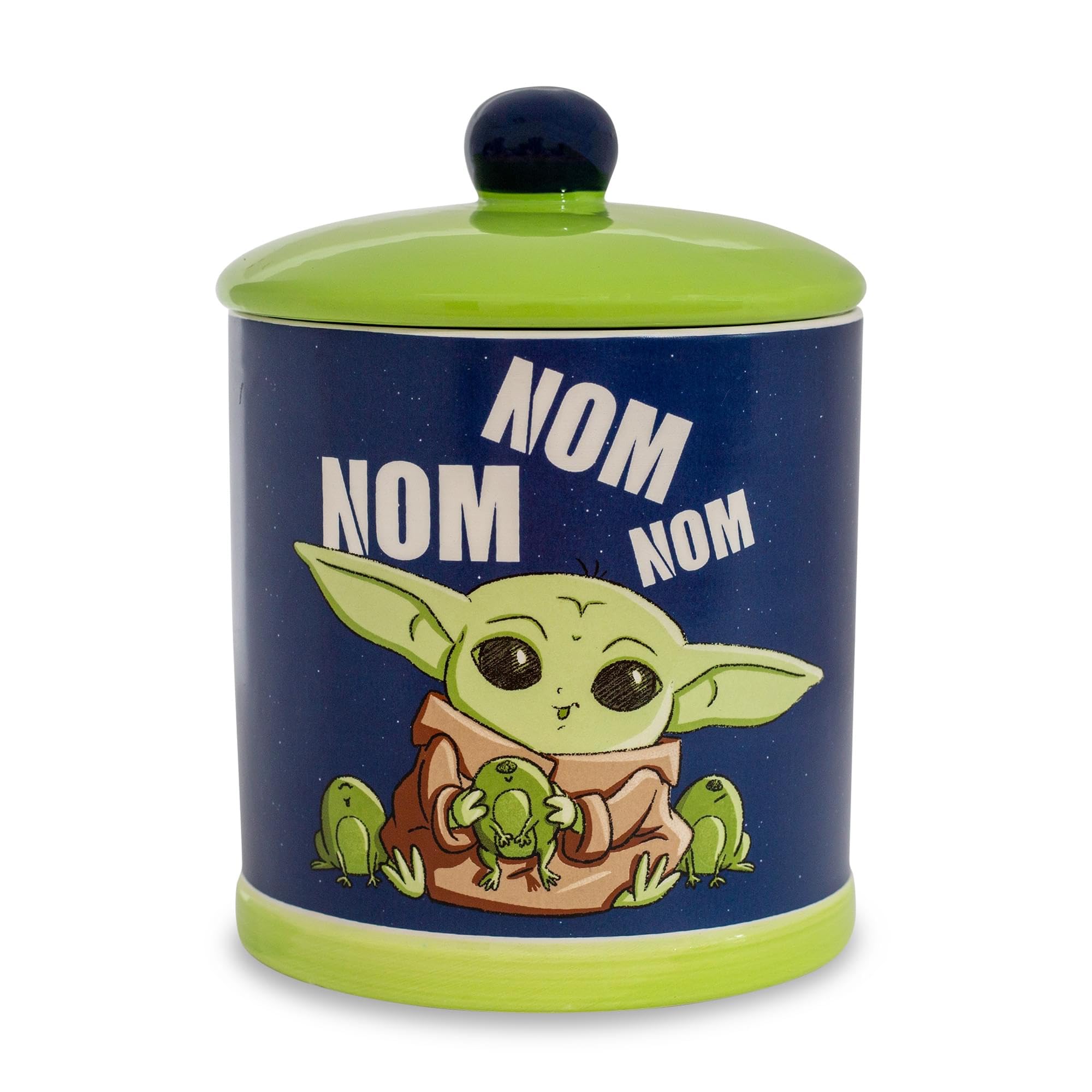Tarro Para Galletas Y Aperitivos Silver Buffalo Star Wars Grogu, Tamaño Grande - Venta Internacional.