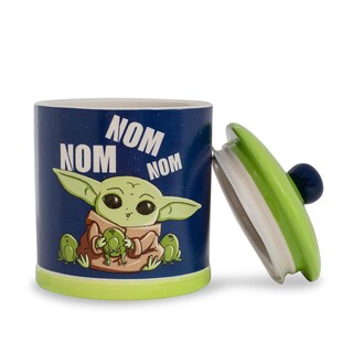 Foto 2 | Tarro Para Galletas Y Aperitivos Silver Buffalo Star Wars Grogu, Tamaño Grande - Venta Internacional.