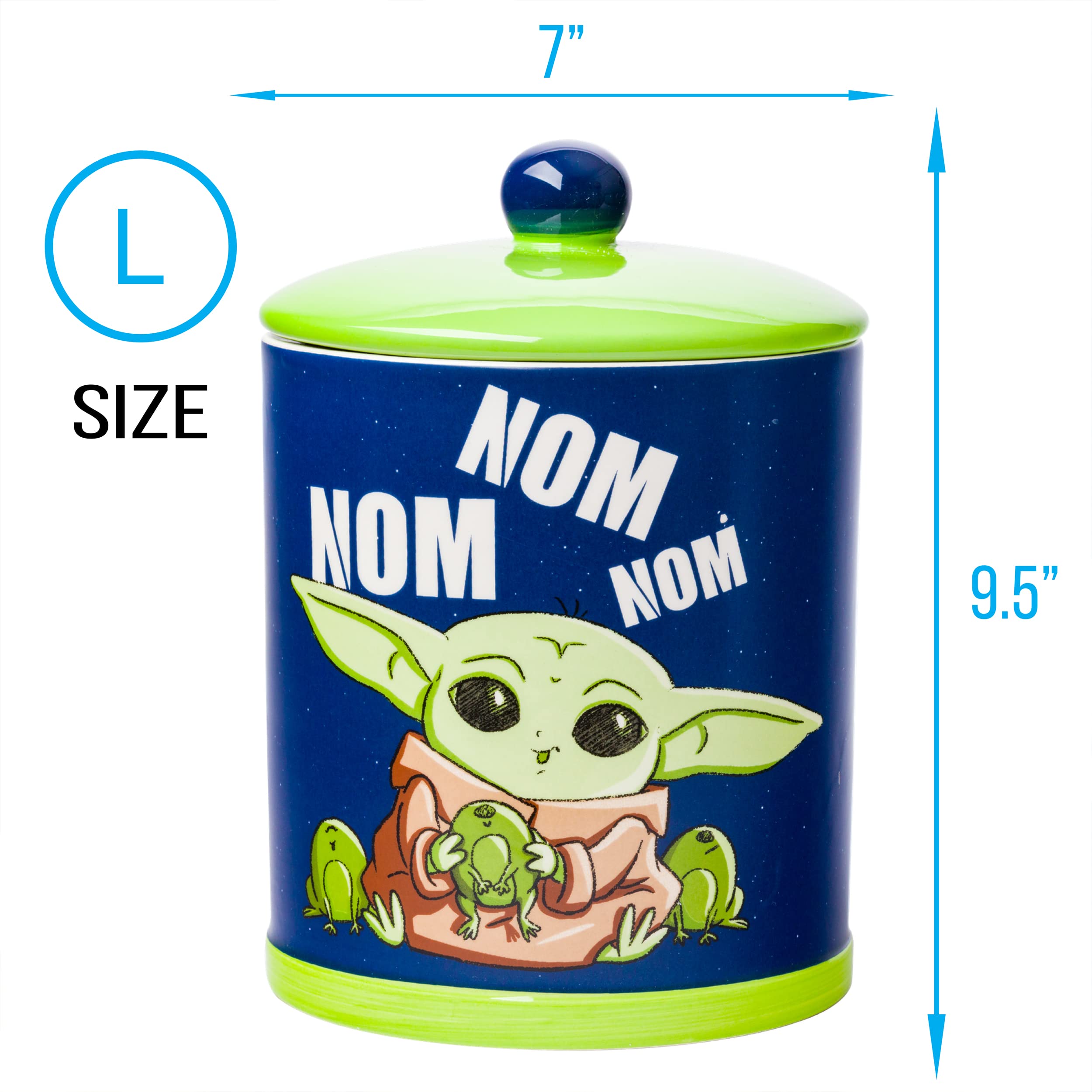 Foto 4 pulgar | Tarro Para Galletas Y Aperitivos Silver Buffalo Star Wars Grogu, Tamaño Grande - Venta Internacional.