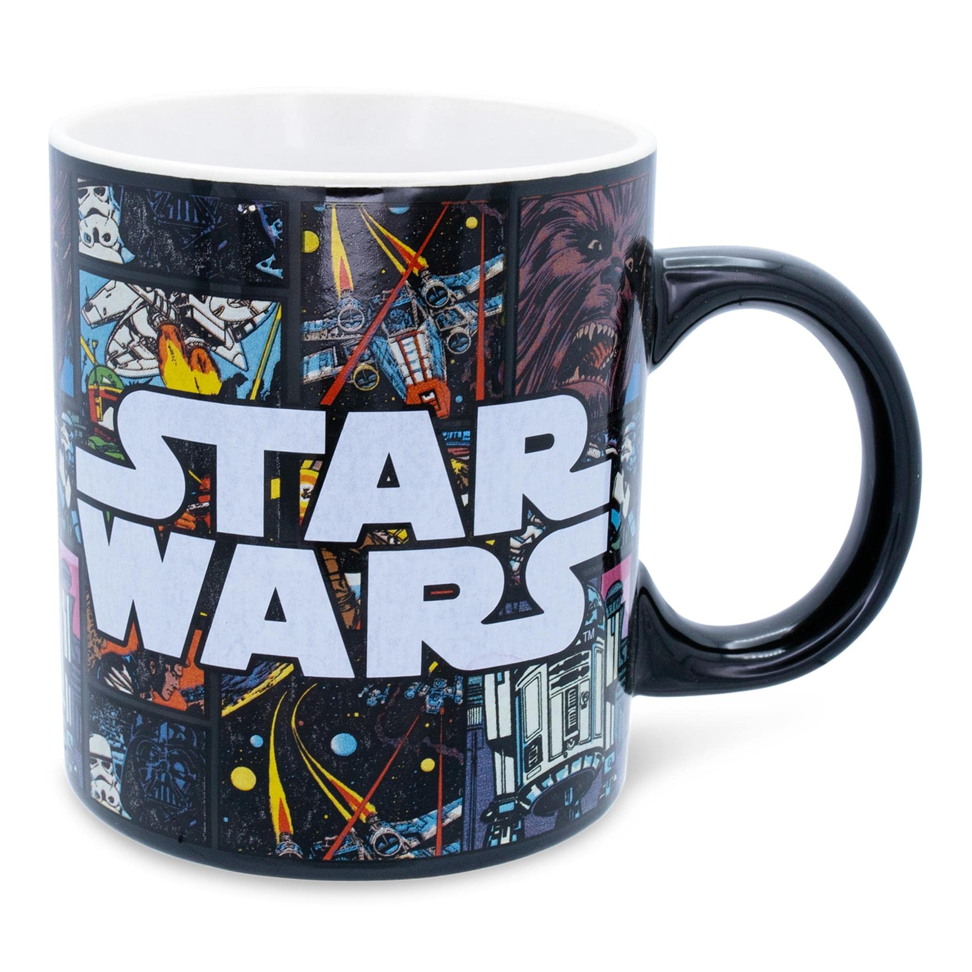 Foto 2 pulgar | Taza De Café De Cerámica Con Estampado Integral De Cómics De La Guerra De Las Galaxias, 590 Ml - Venta Internacional.