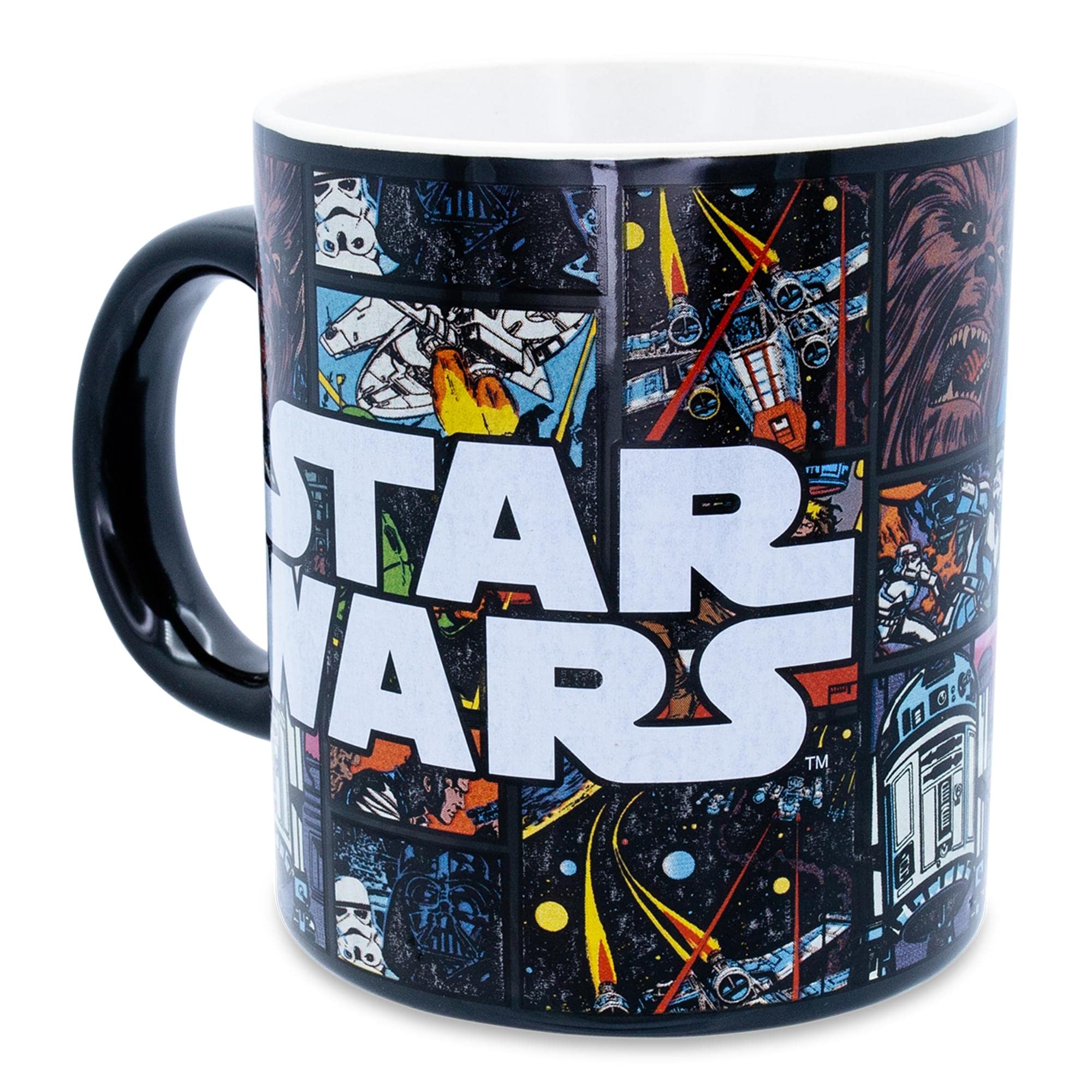 Foto 3 pulgar | Taza De Café De Cerámica Con Estampado Integral De Cómics De La Guerra De Las Galaxias, 590 Ml - Venta Internacional.