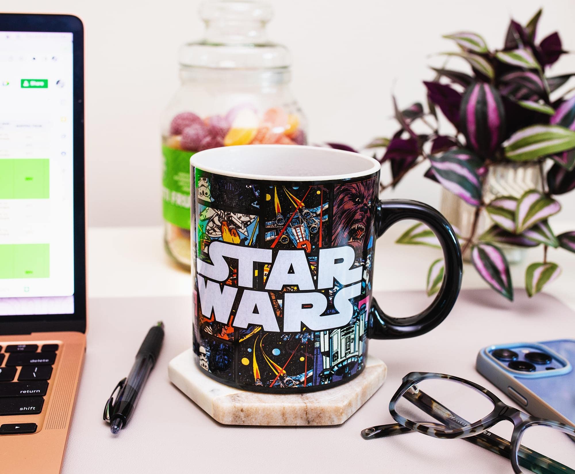 Foto 8 pulgar | Taza De Café De Cerámica Con Estampado Integral De Cómics De La Guerra De Las Galaxias, 590 Ml - Venta Internacional.