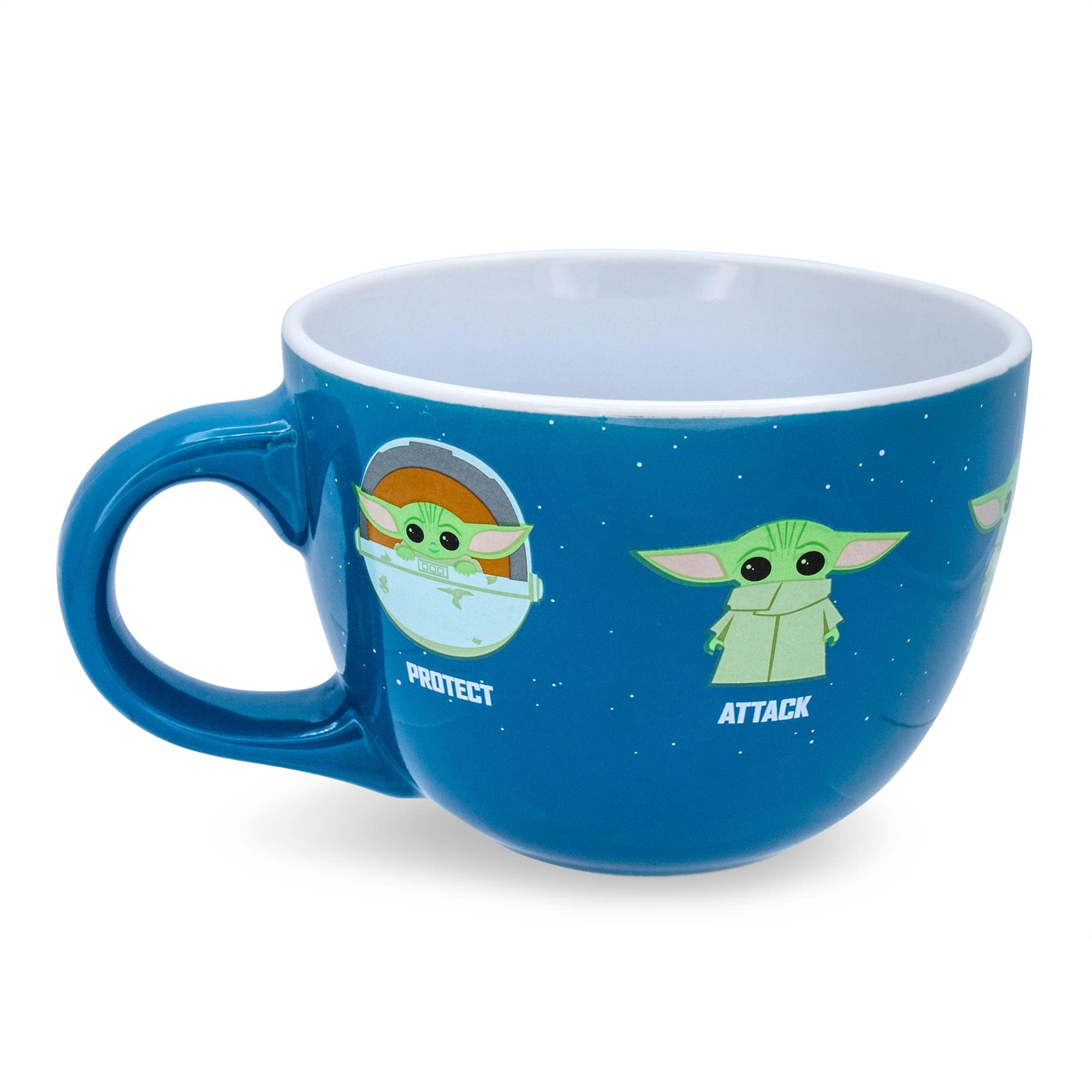 Foto 2 pulgar | Taza Para Sopa Silver Buffalo Star Wars The Mandalorian Grogu - Venta Internacional.